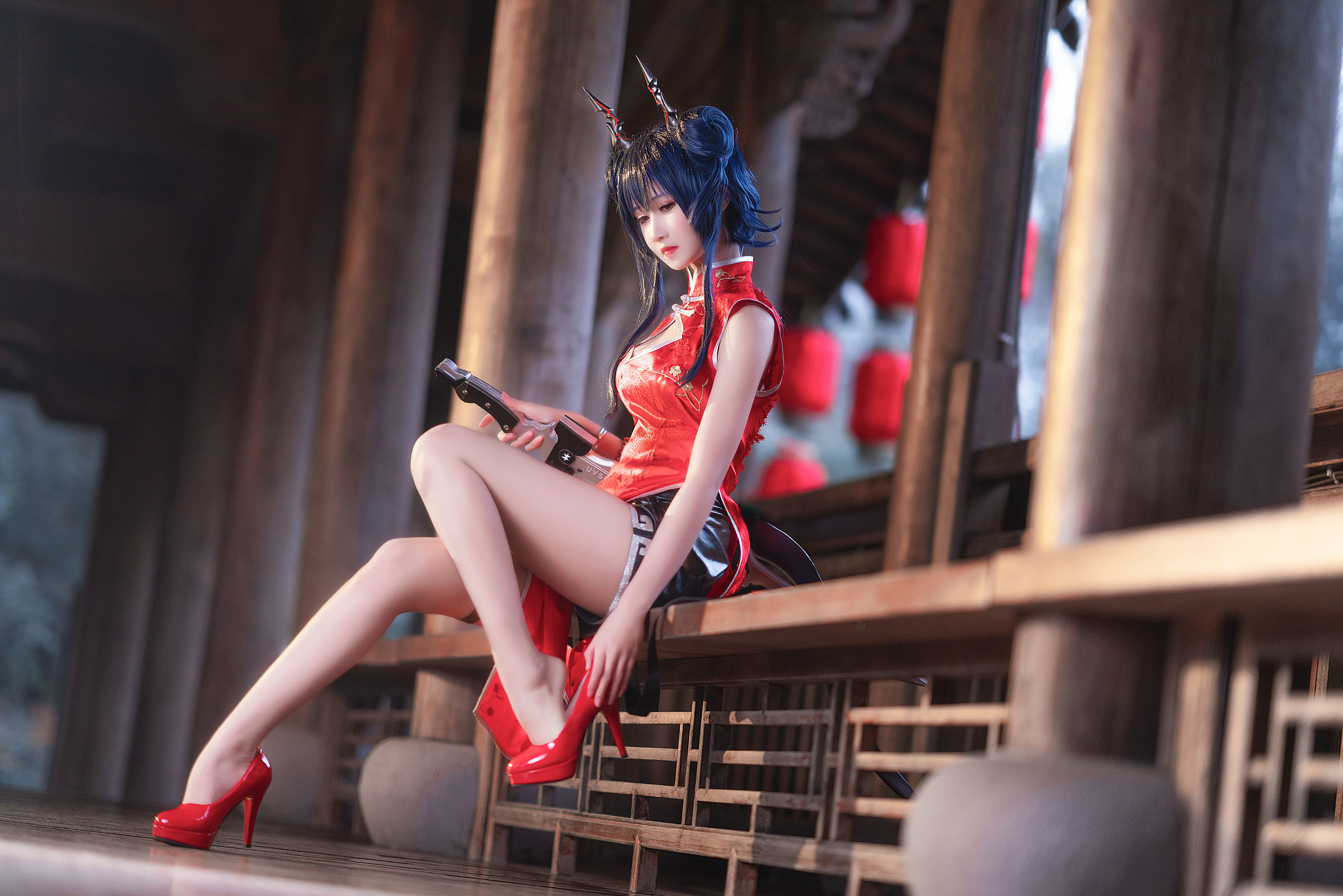 微博妹子三度_69 明日方舟 旗袍