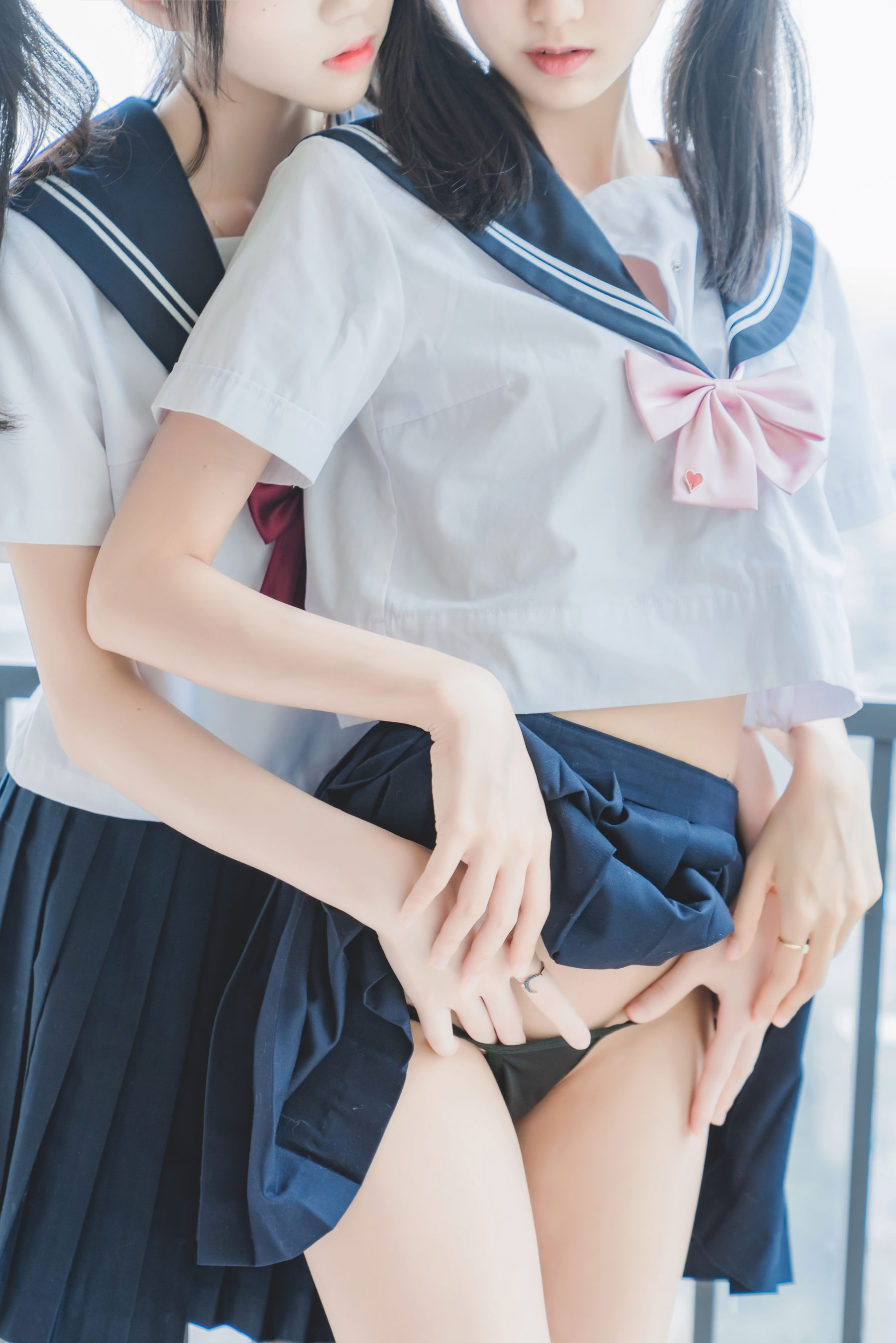 萌系小姐姐木绵绵OwO&桜桃喵 她(制服×制服)