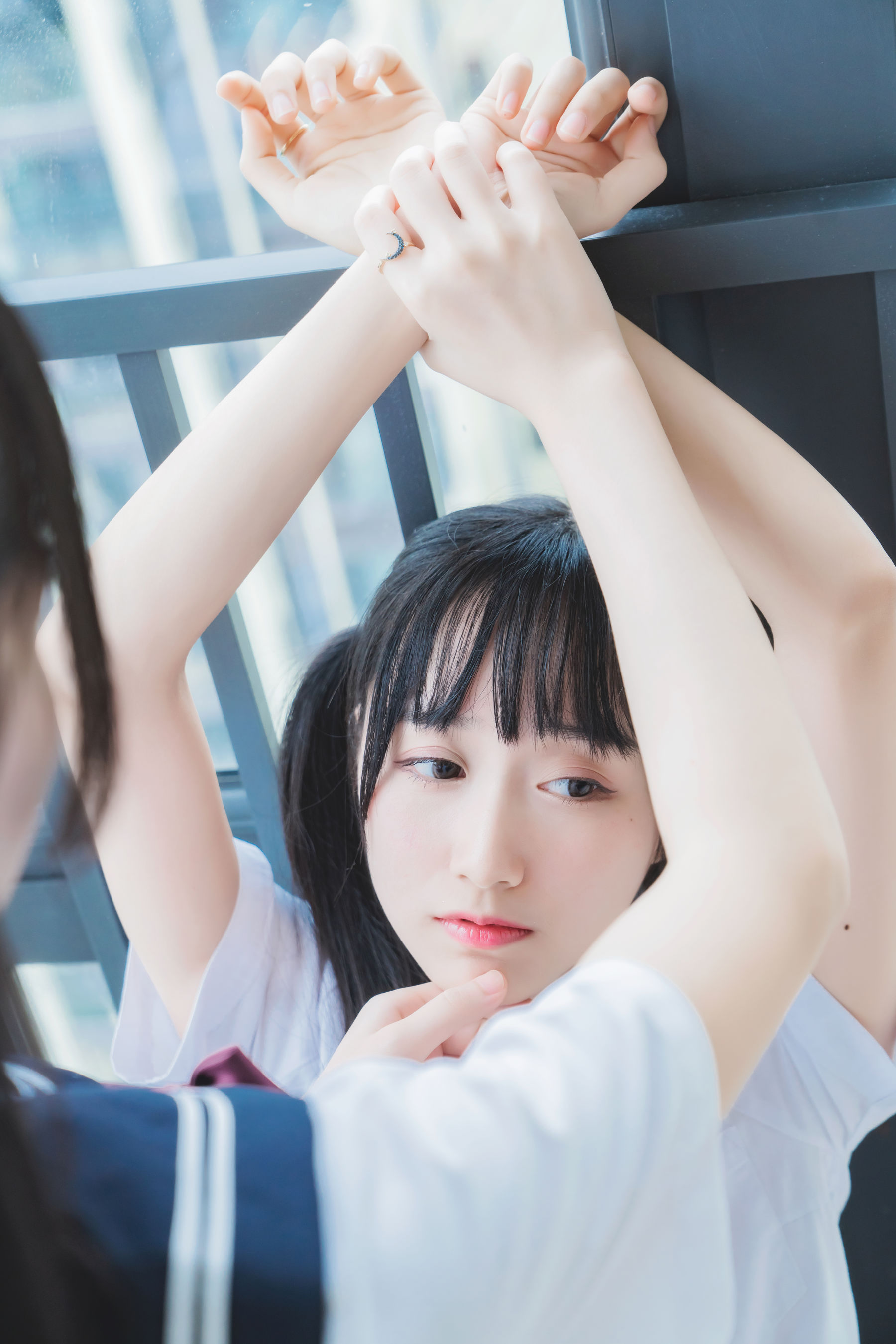 萌系小姐姐木绵绵OwO&桜桃喵 她(制服×制服)