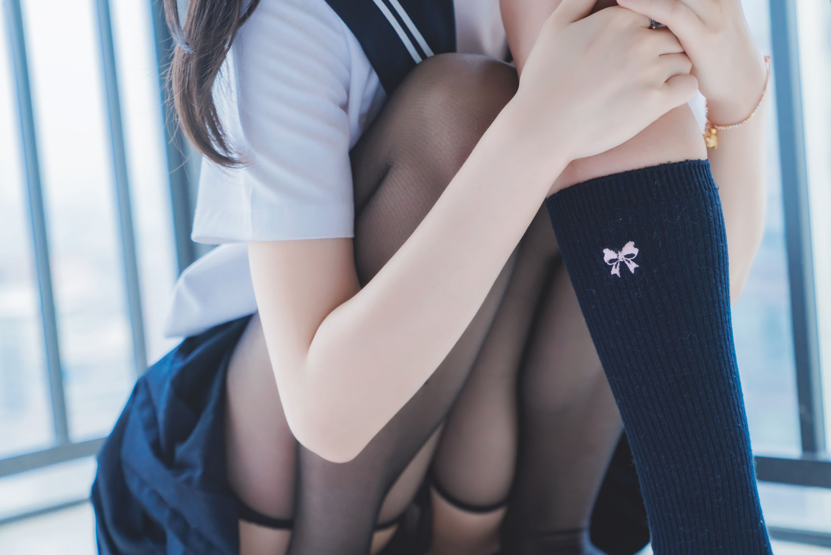 萌系小姐姐木绵绵OwO&桜桃喵 她(制服×制服)