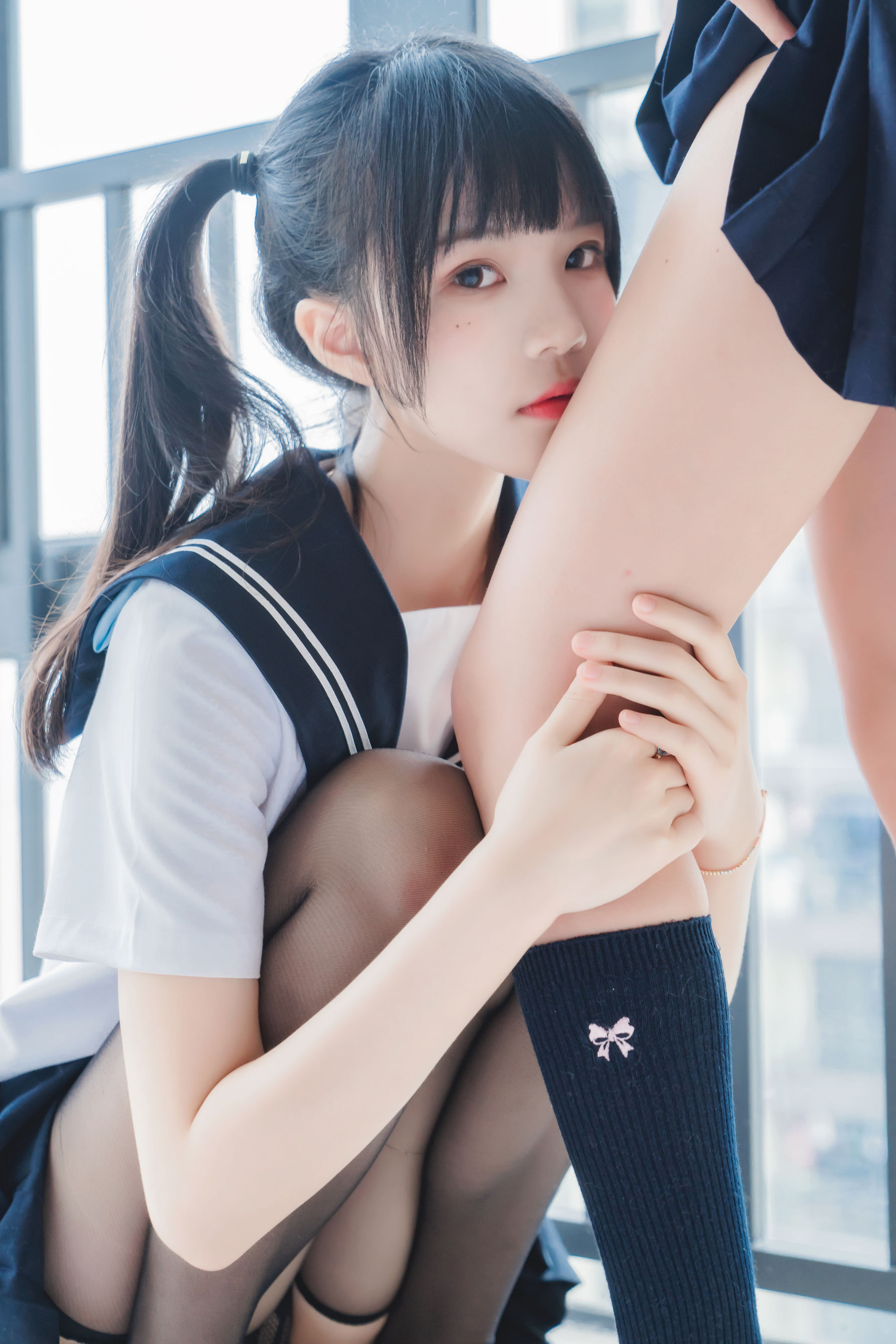 萌系小姐姐木绵绵OwO&桜桃喵 她(制服×制服)