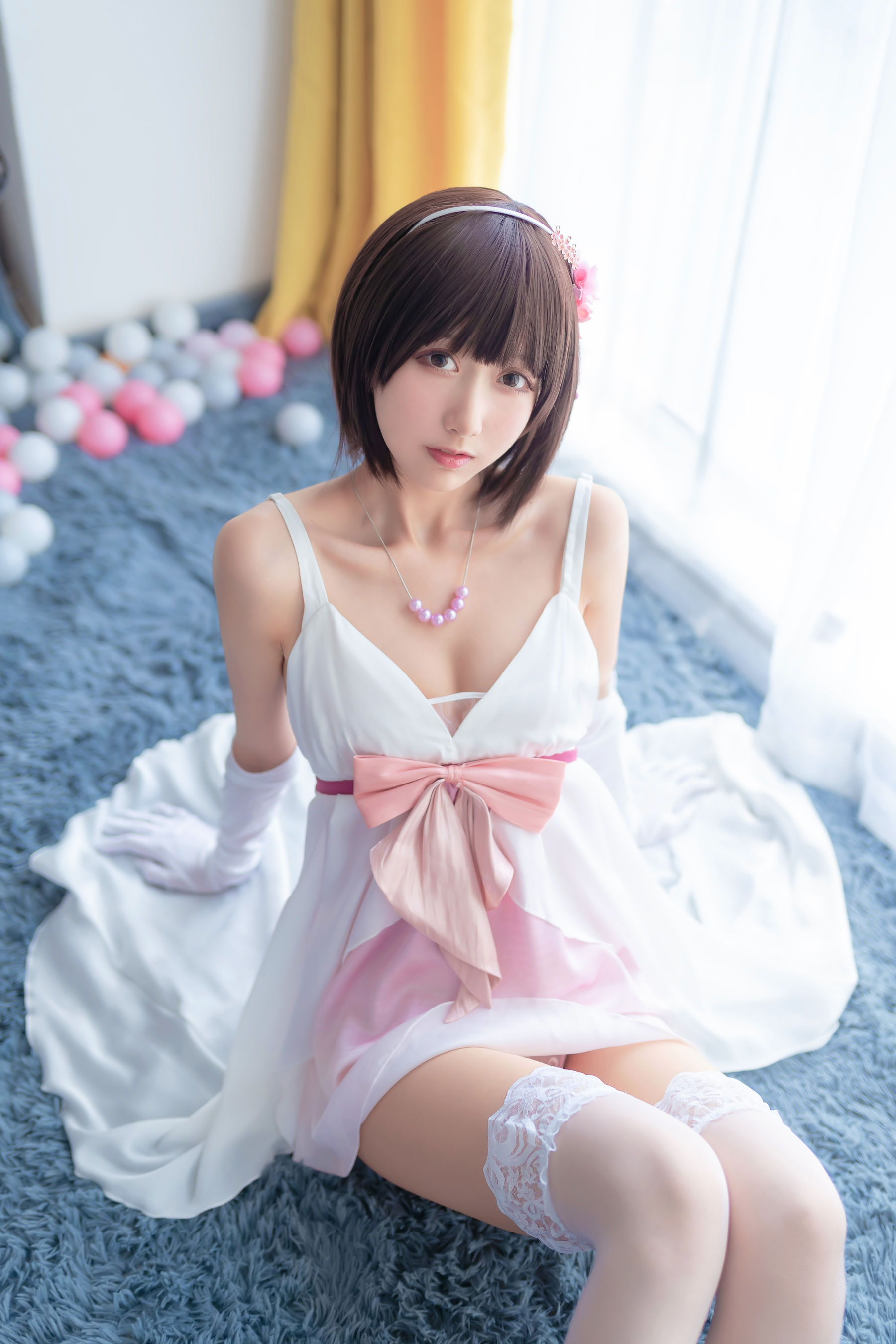 萌系小姐姐木绵绵OwO 加藤惠 礼服