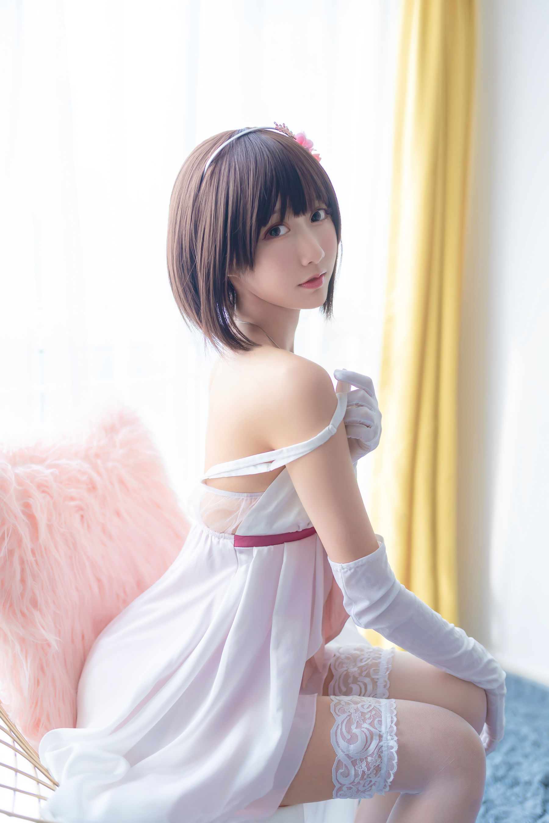 萌系小姐姐木绵绵OwO 加藤惠 礼服