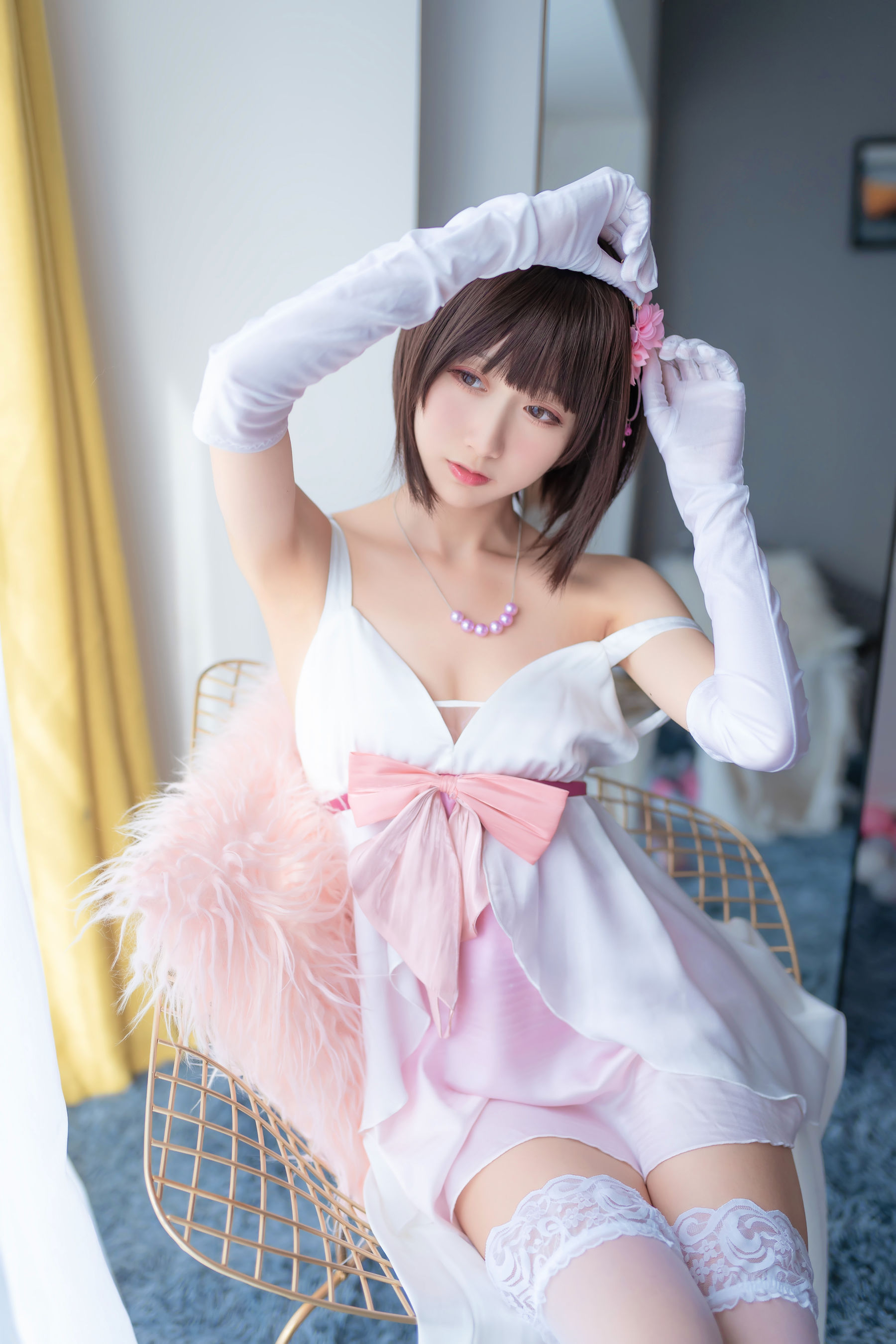 萌系小姐姐木绵绵OwO 加藤惠 礼服