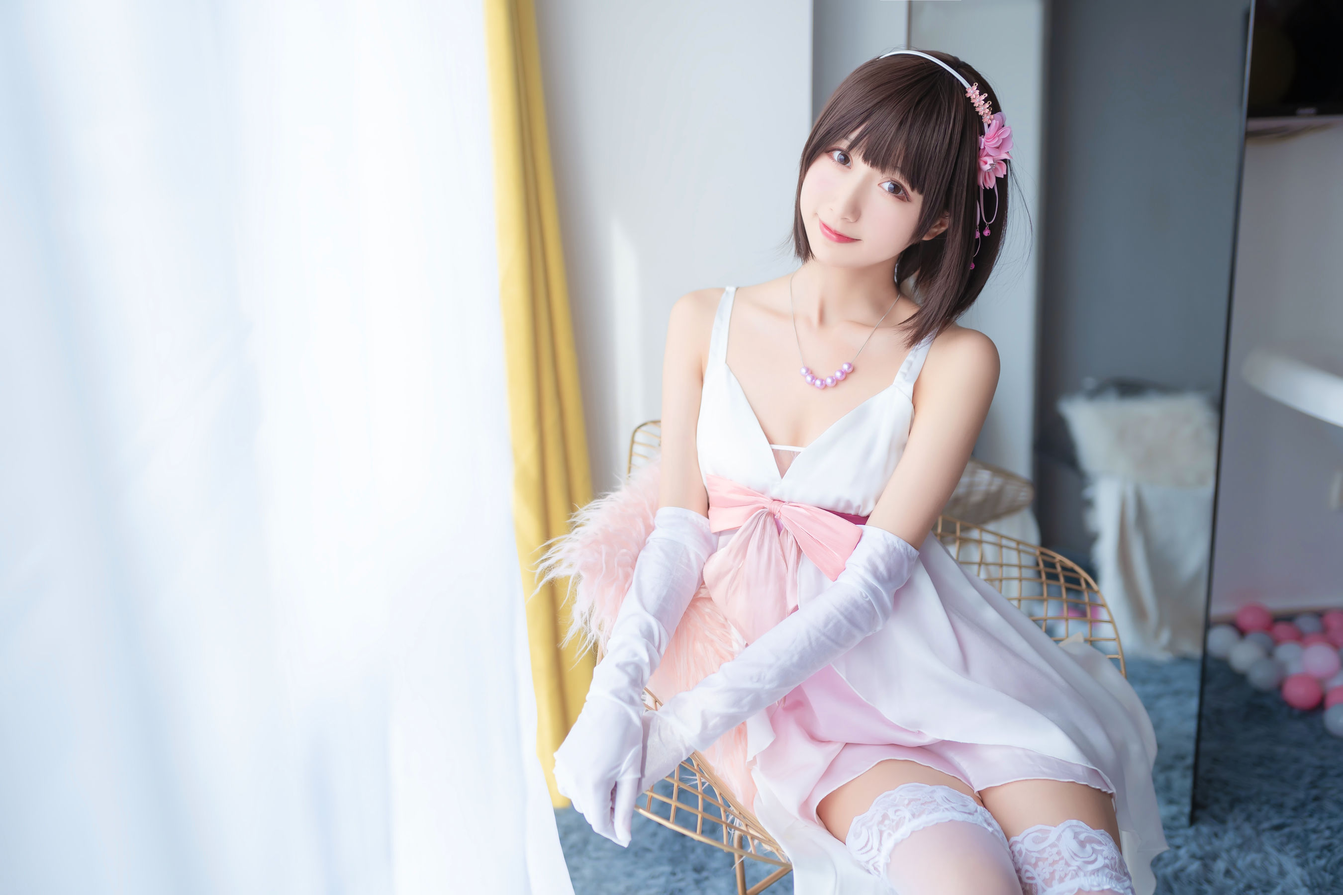 萌系小姐姐木绵绵OwO 加藤惠 礼服
