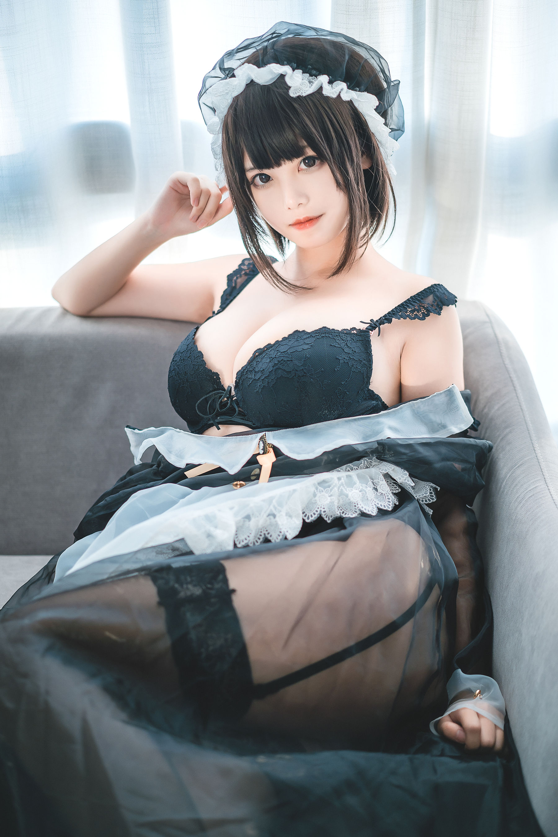 萌系小姐姐蜜汁猫裘 透明女仆