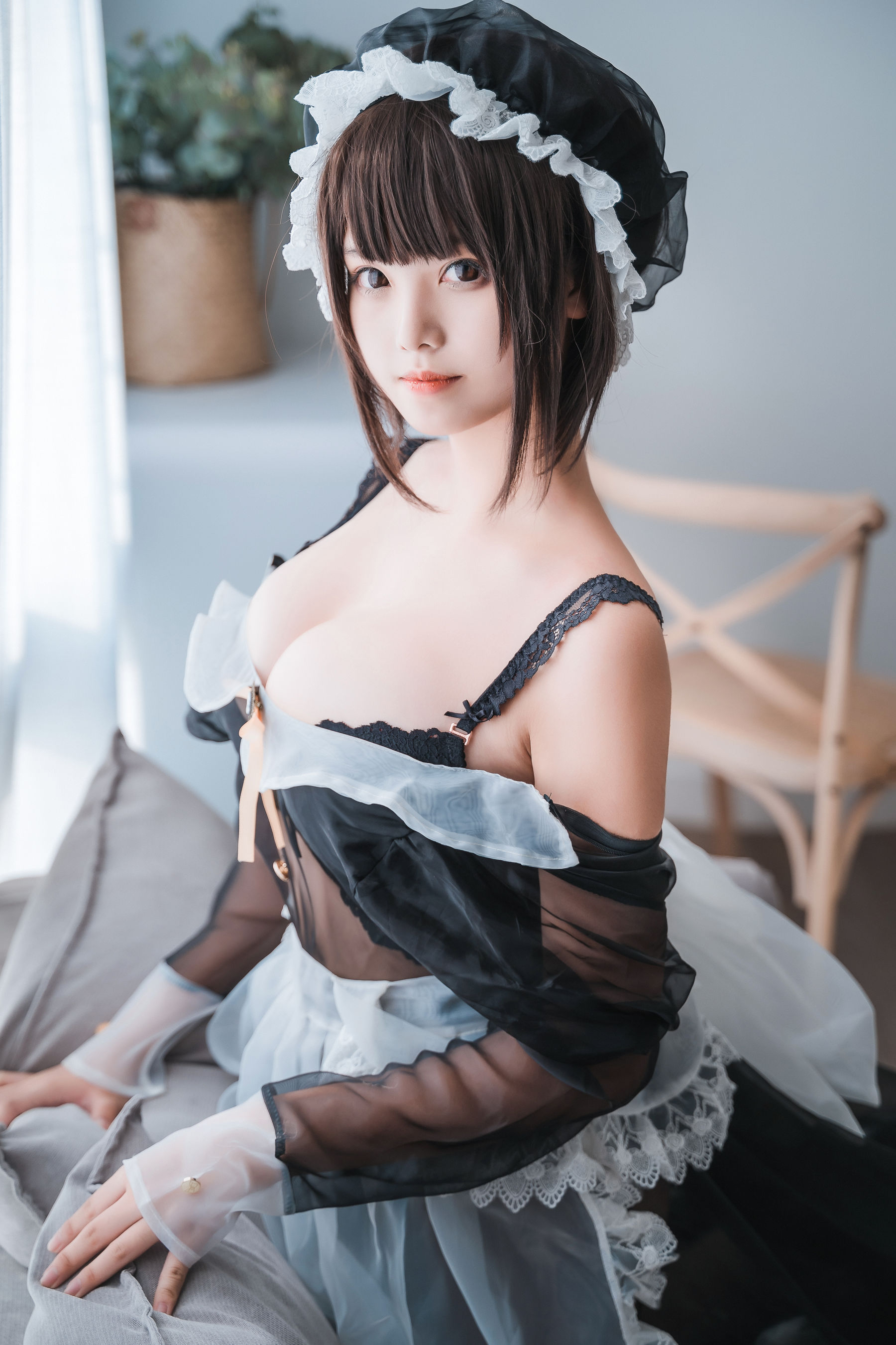 萌系小姐姐蜜汁猫裘 透明女仆