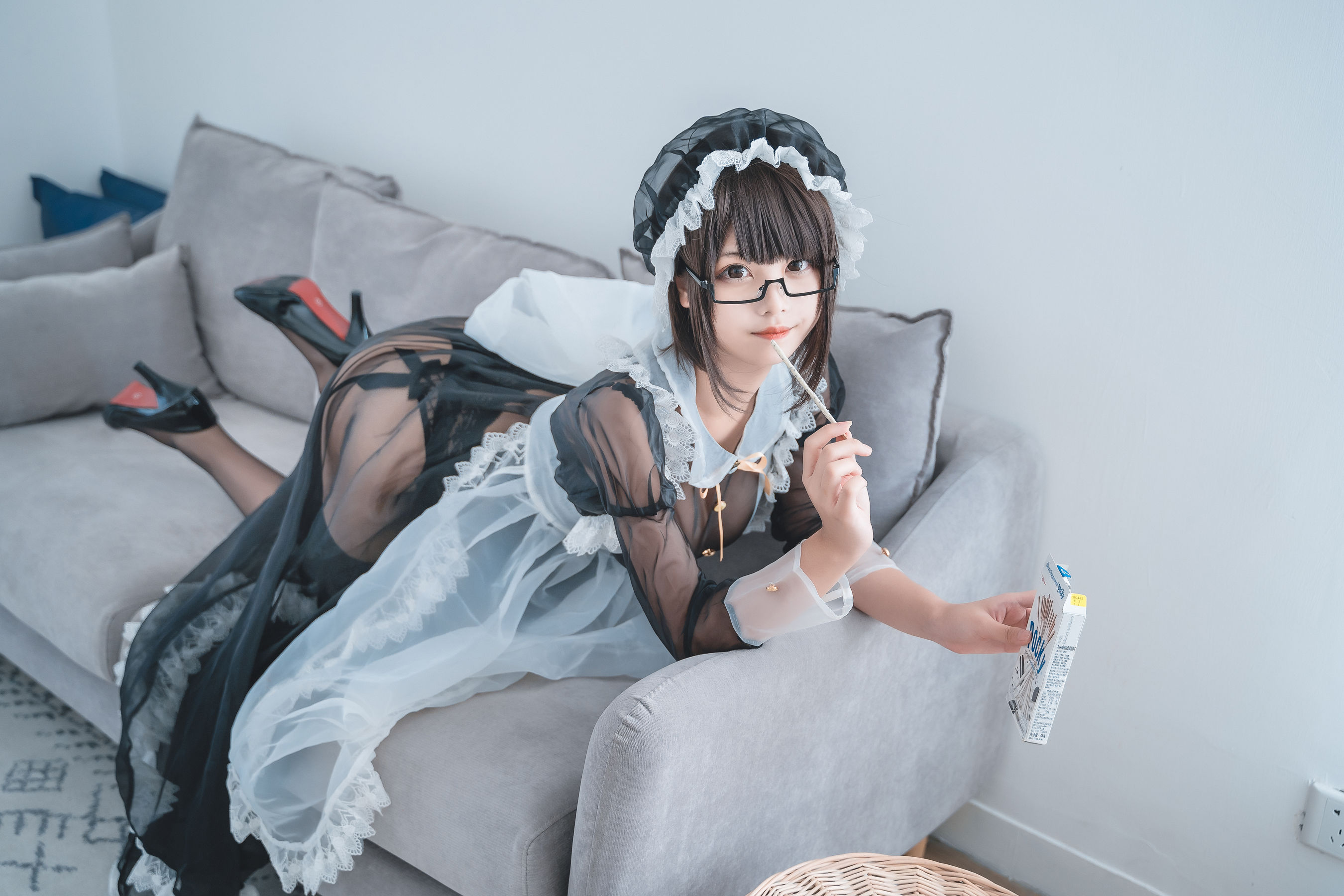 萌系小姐姐蜜汁猫裘 透明女仆