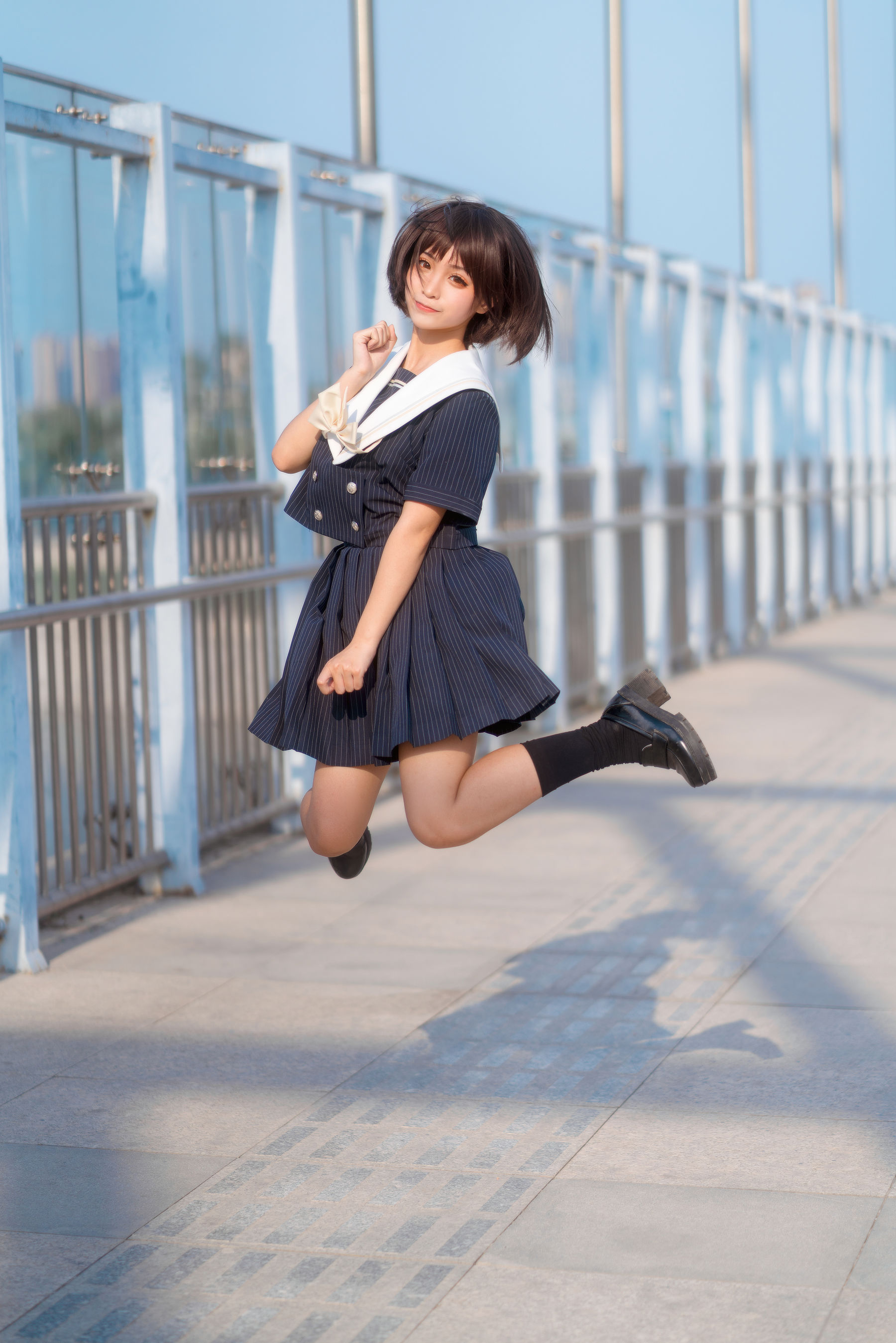 动漫博主蠢沫沫 JK制服