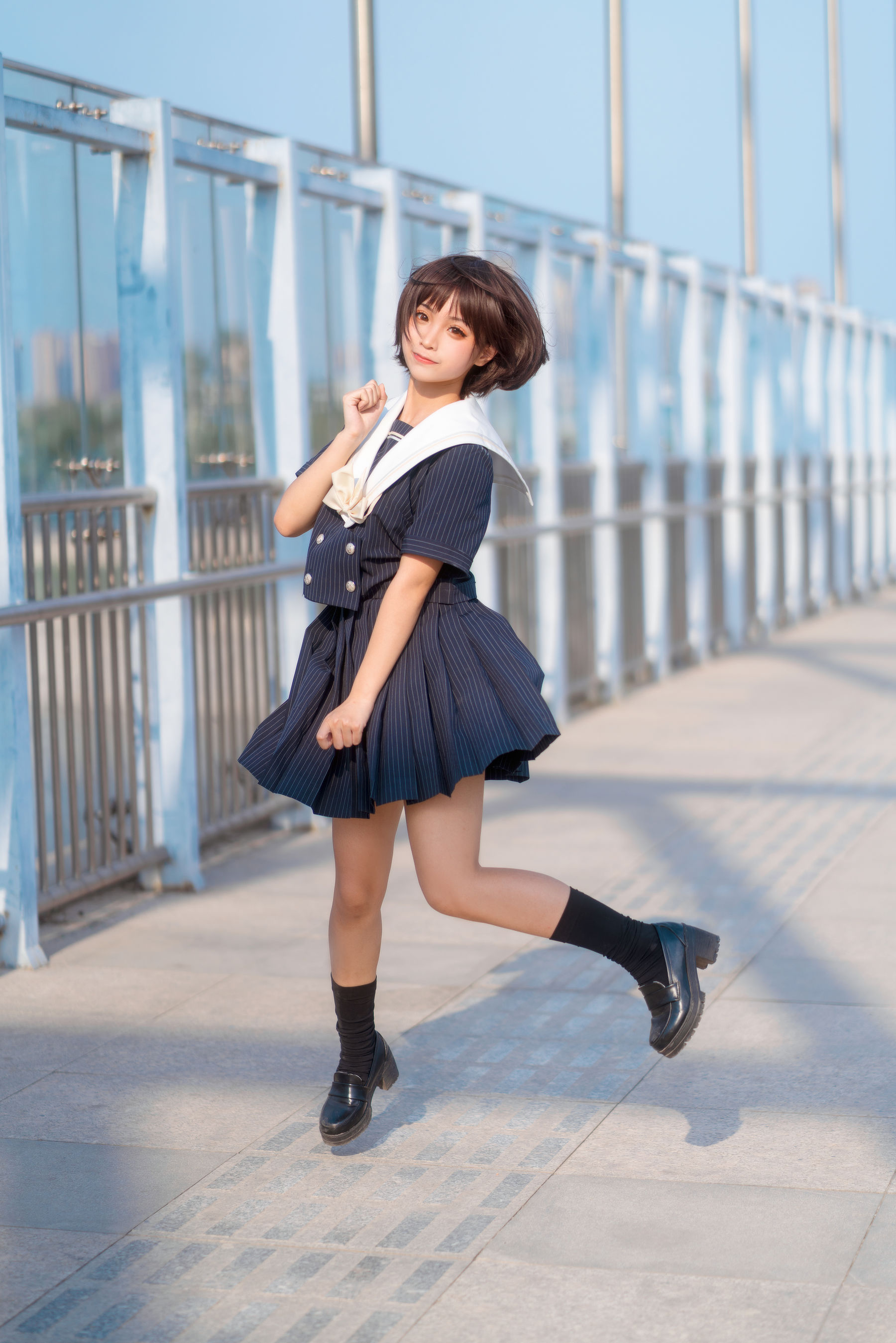 动漫博主蠢沫沫 JK制服