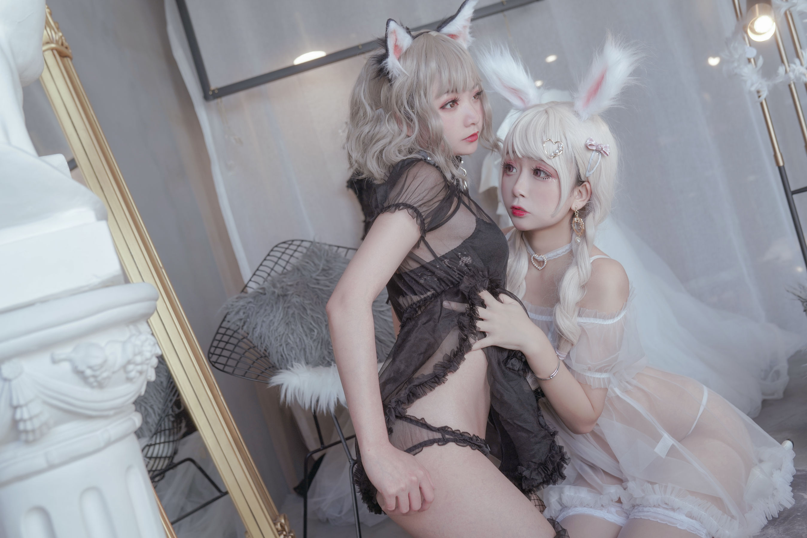 Cosplay日奈娇 猫与兔