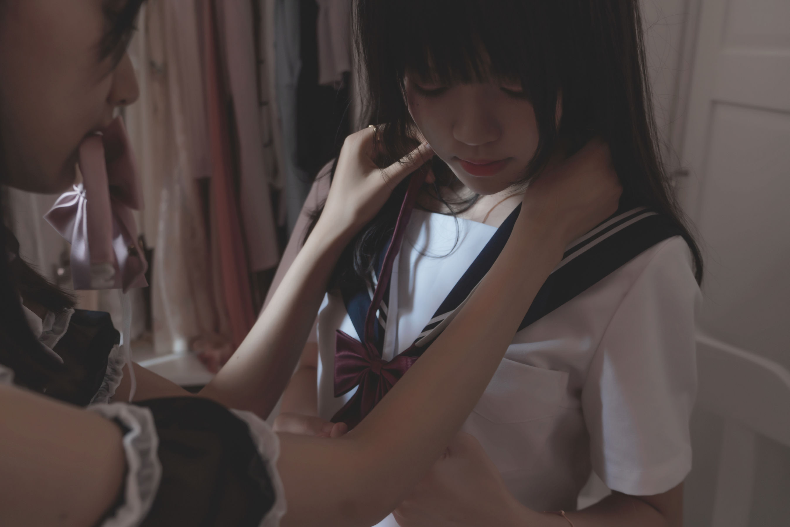 萌系小姐姐木绵绵OwO&桜桃喵 皆(制服×妹抖)