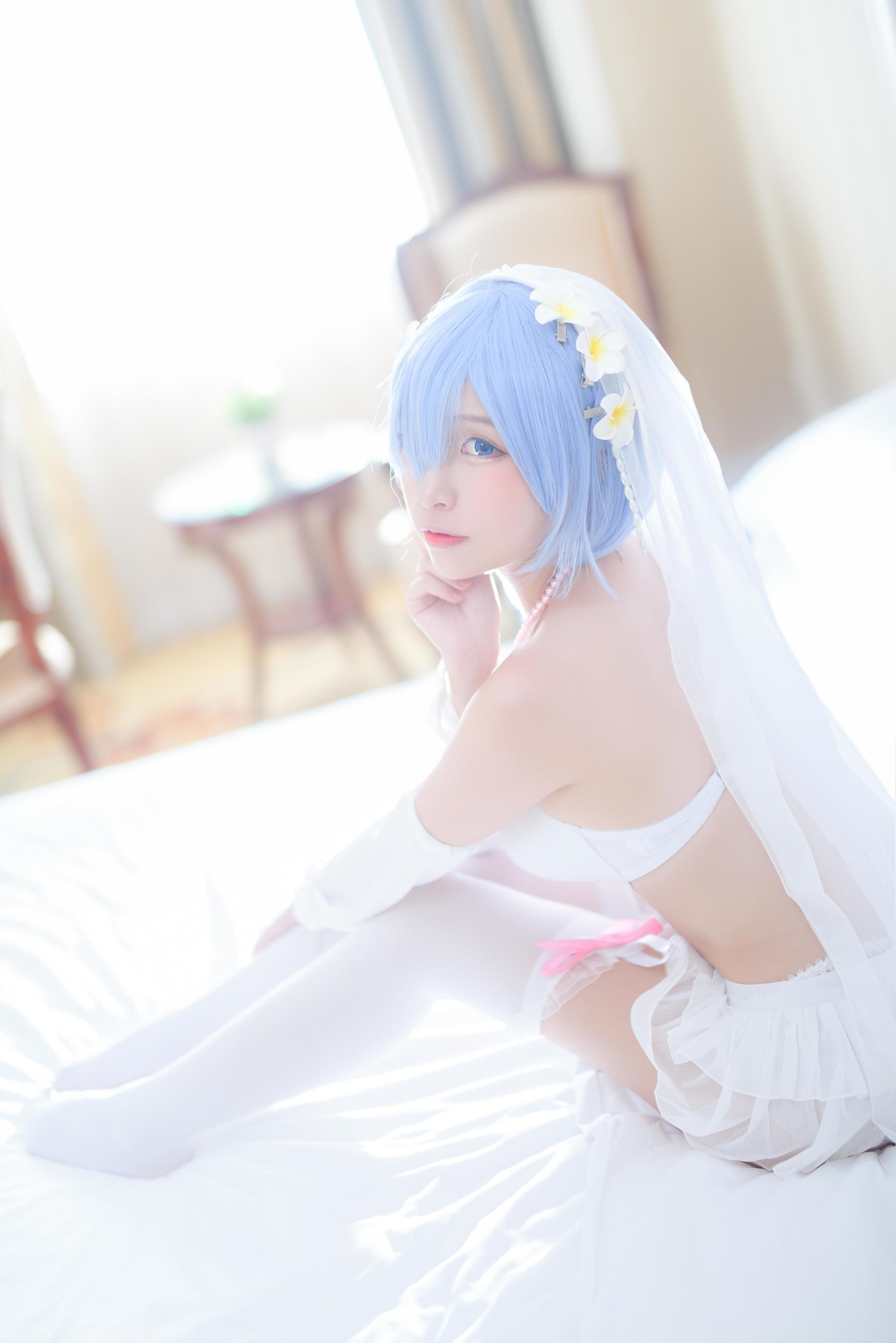 人气Coser二佐Nisa 蕾姆婚纱