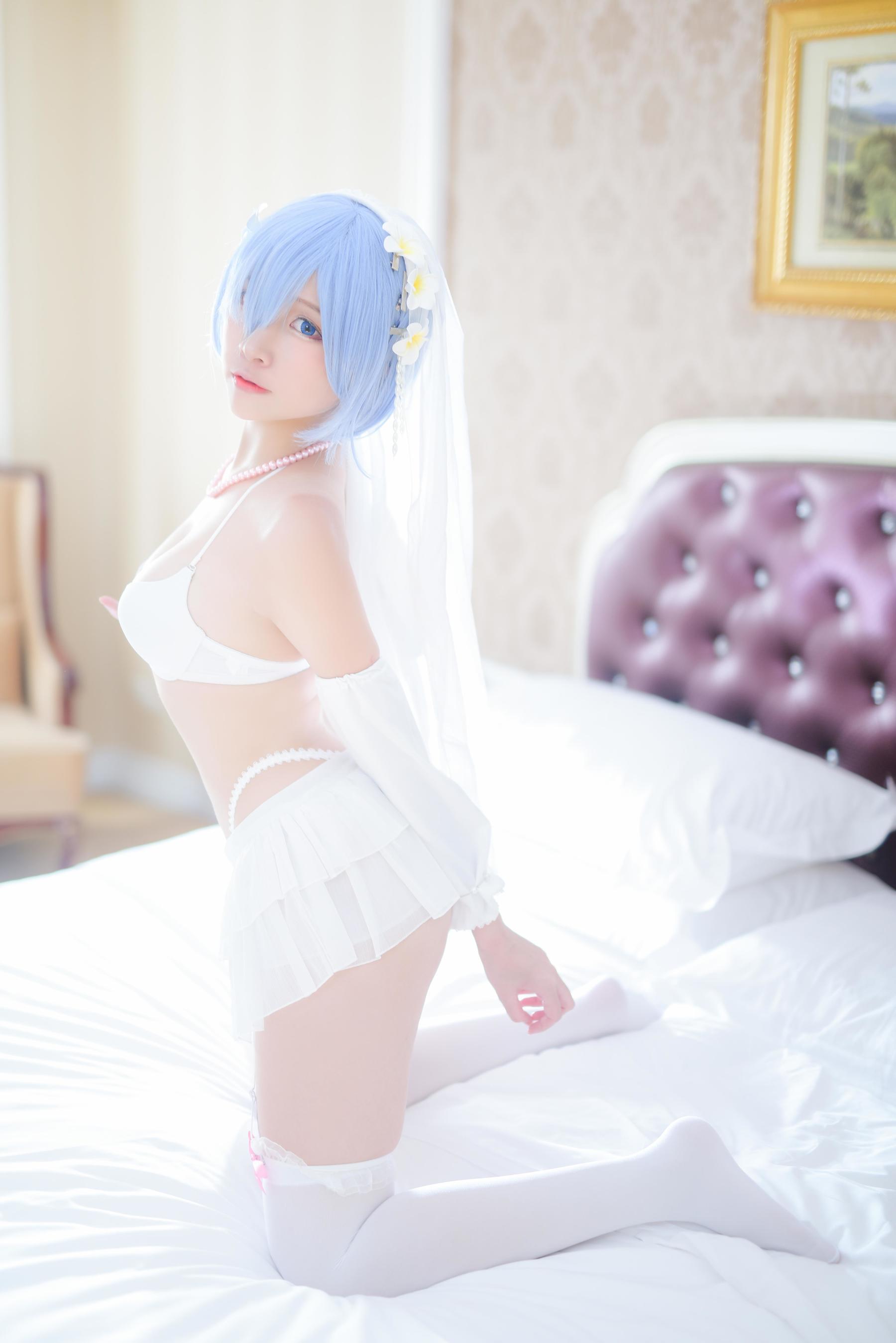 人气Coser二佐Nisa 蕾姆婚纱