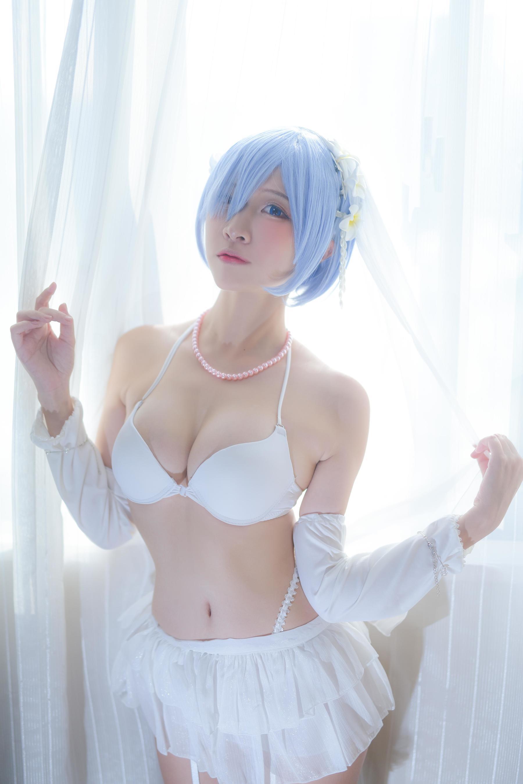人气Coser二佐Nisa 蕾姆婚纱