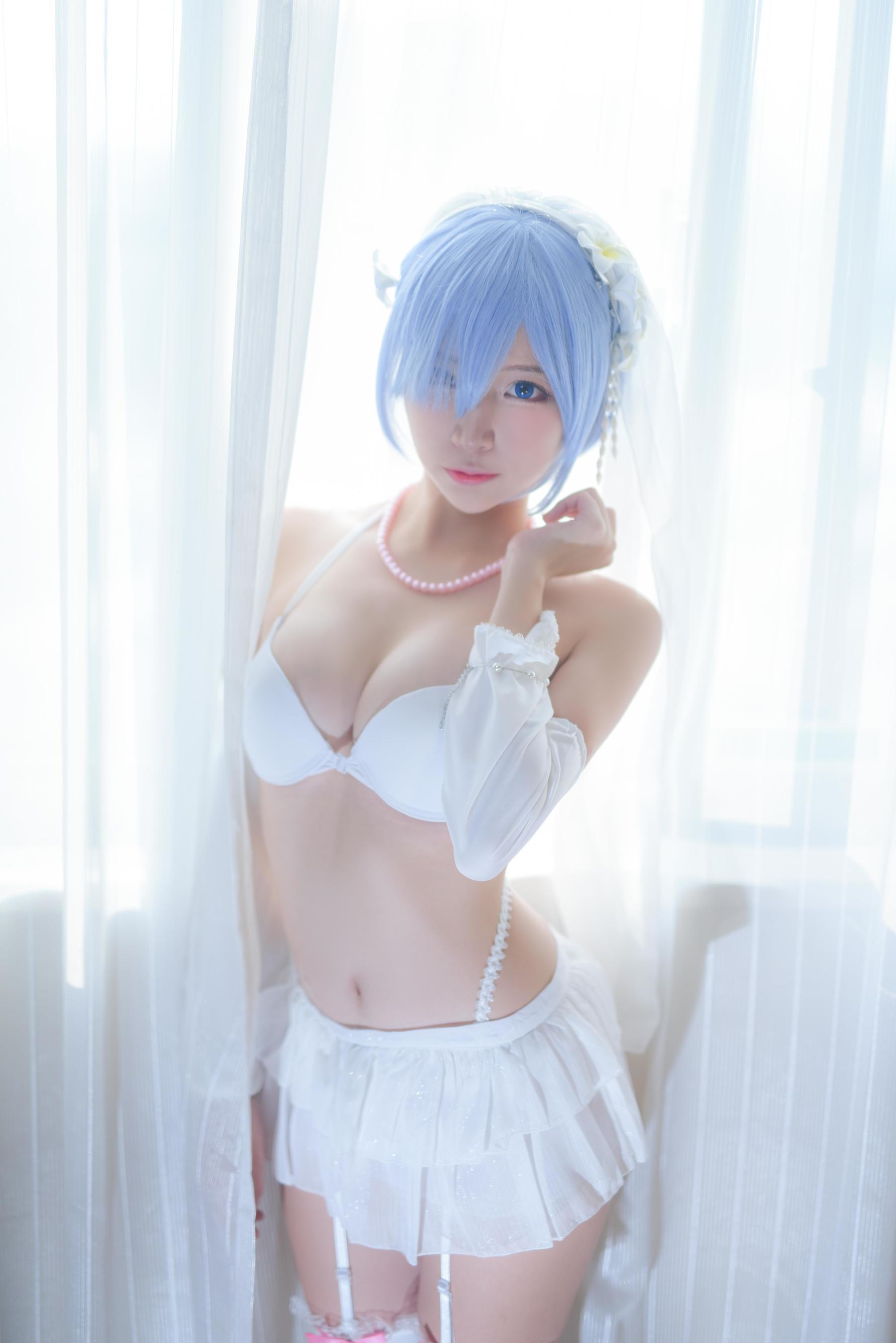 人气Coser二佐Nisa 蕾姆婚纱
