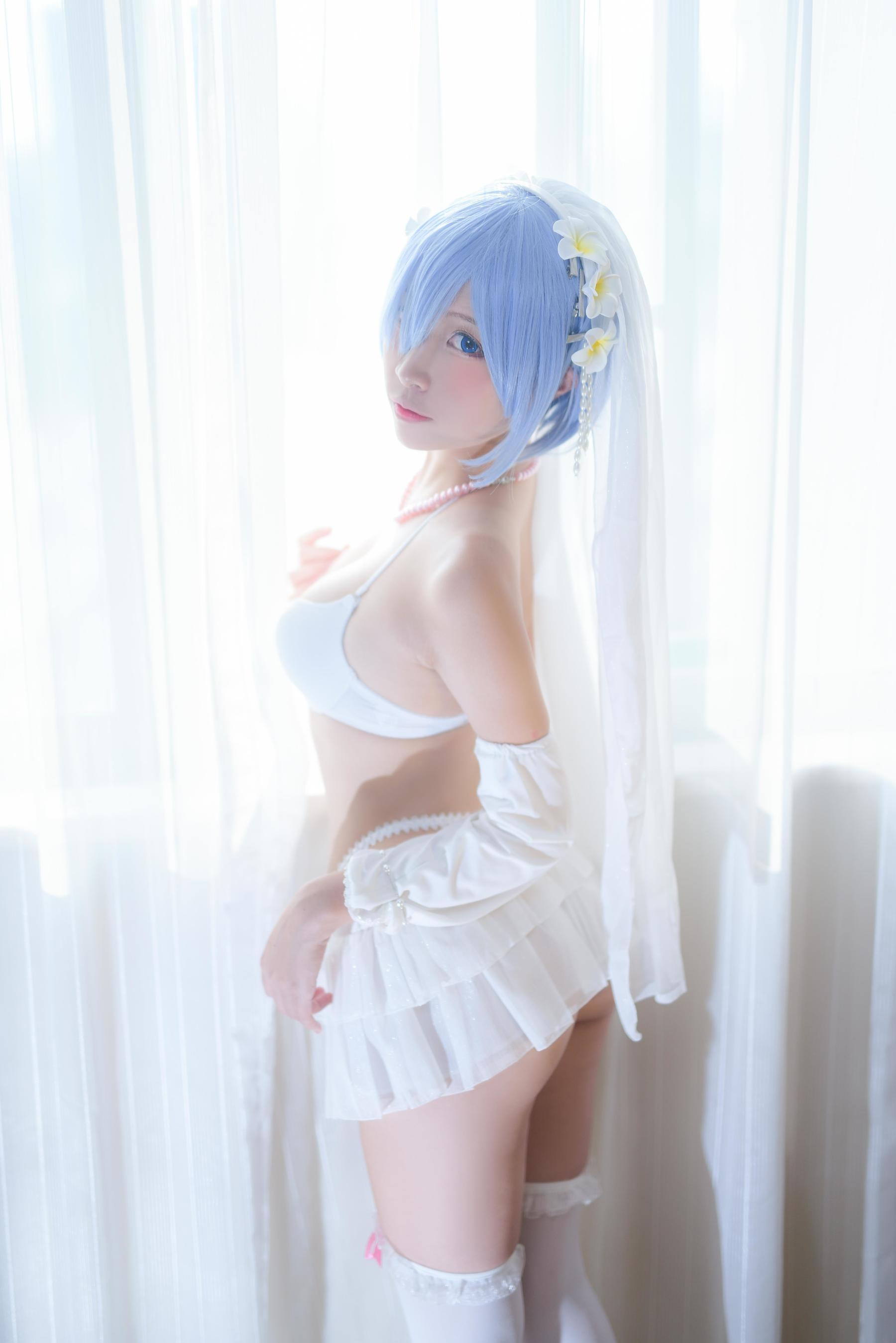 人气Coser二佐Nisa 蕾姆婚纱
