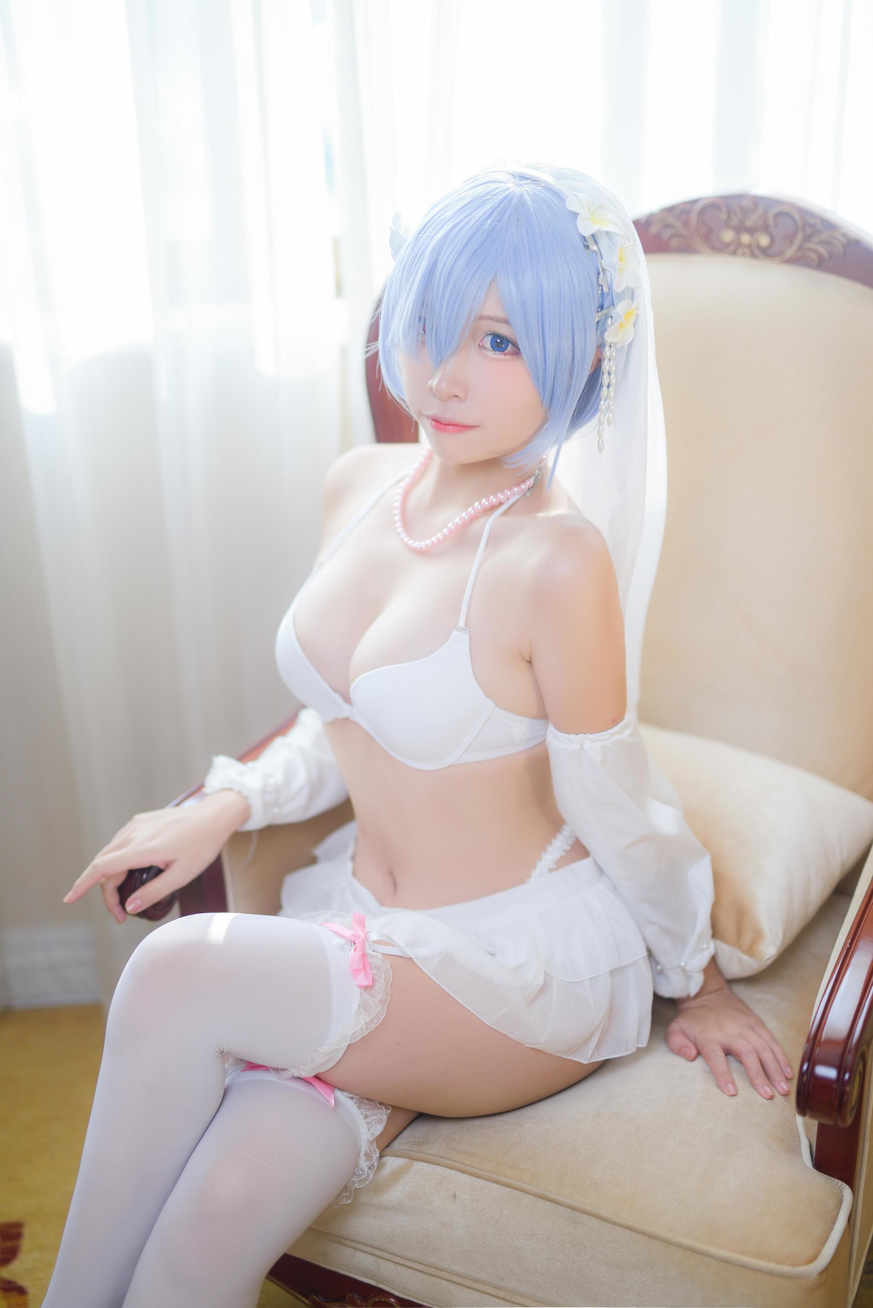 人气Coser二佐Nisa 蕾姆婚纱