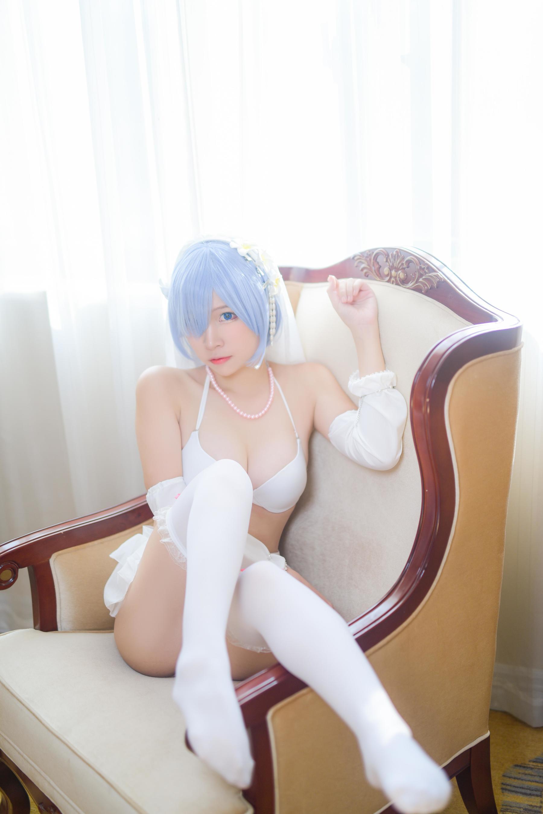 人气Coser二佐Nisa 蕾姆婚纱