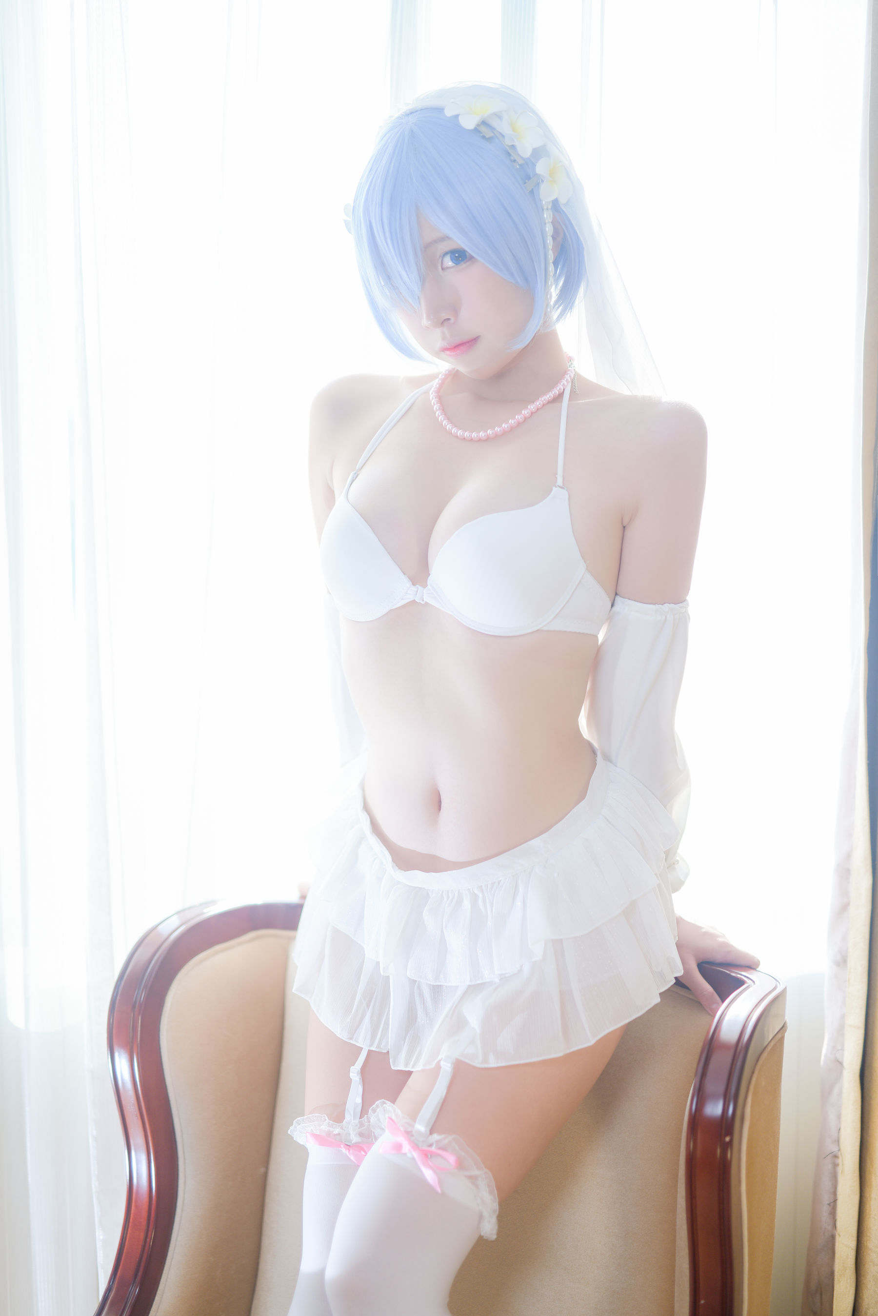 人气Coser二佐Nisa 蕾姆婚纱