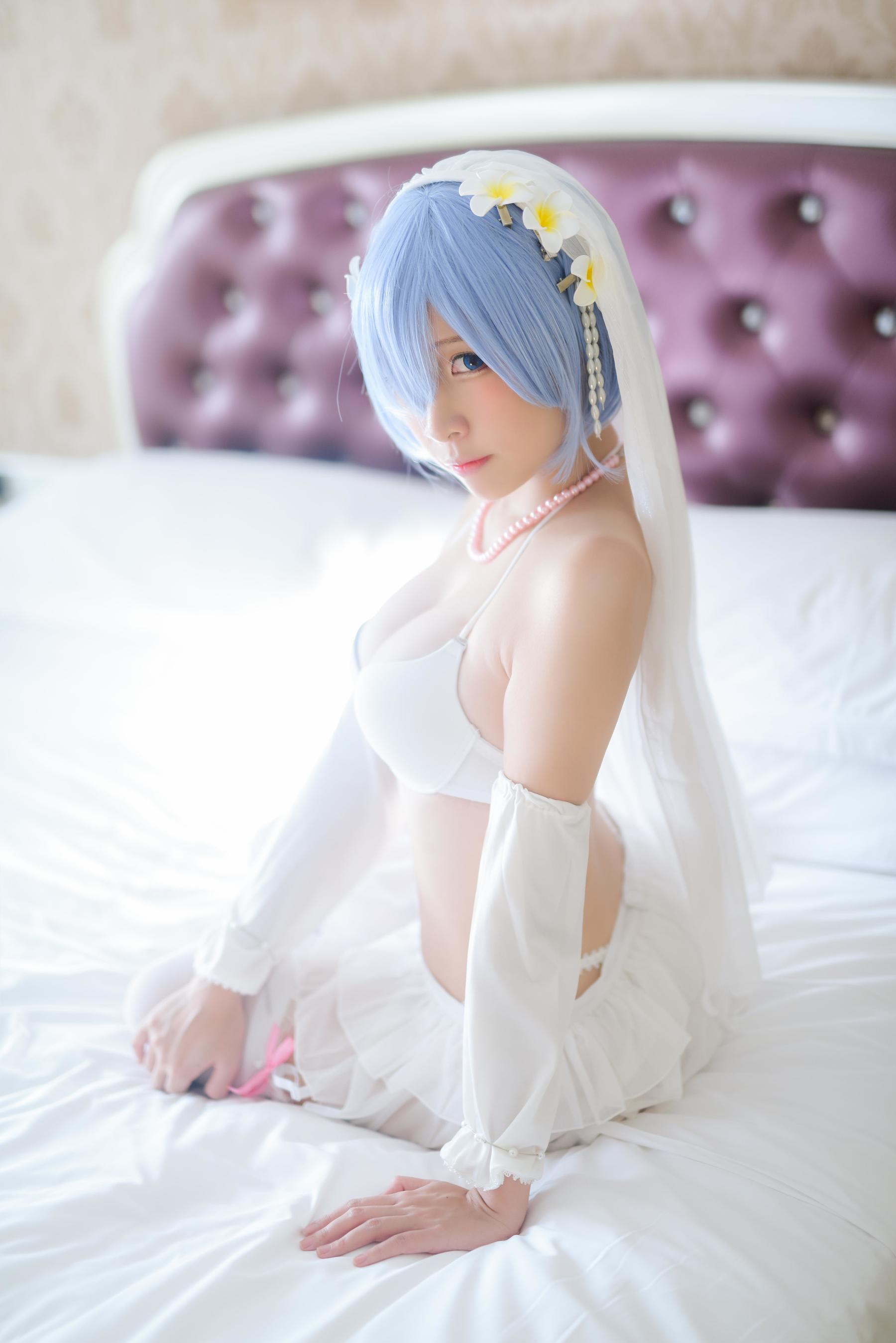 人气Coser二佐Nisa 蕾姆婚纱