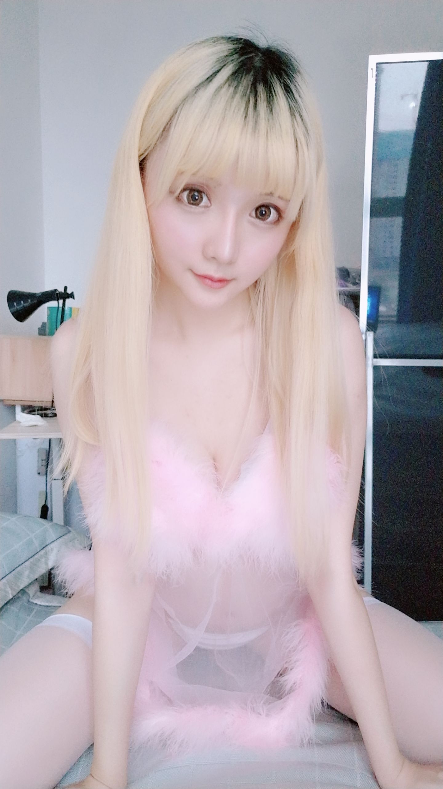 Coser小姐姐星之迟迟 粉红睡衣