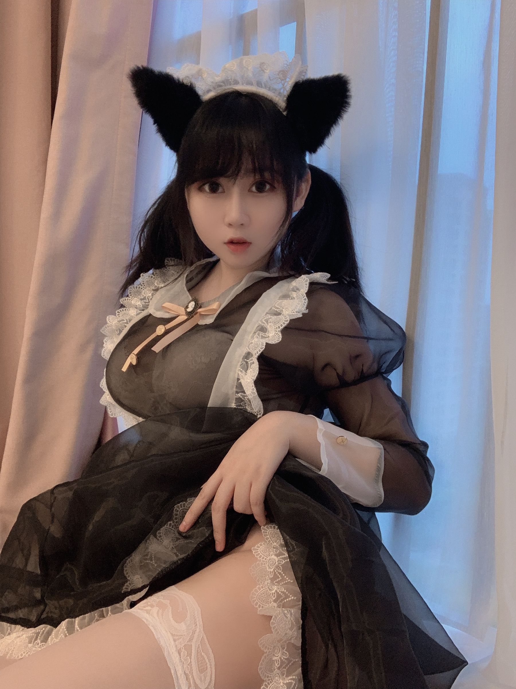 蜜桃少女是依酱呀 黑丝女仆