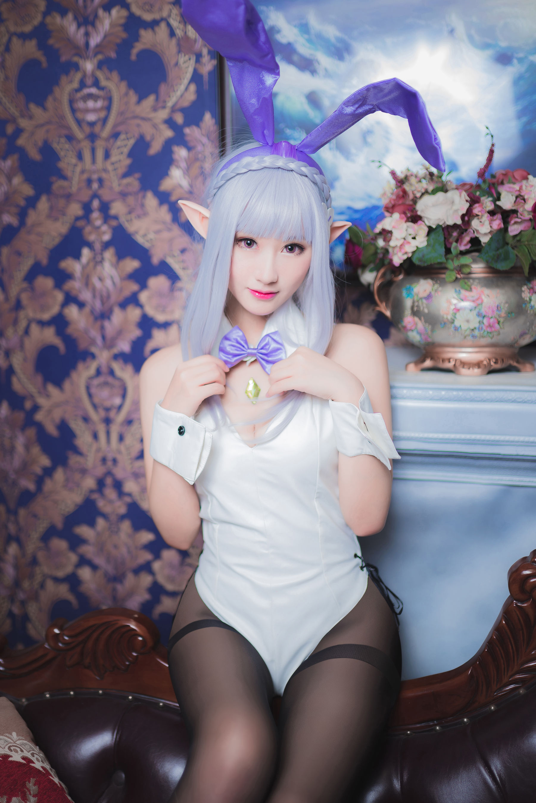Cosplay沫小舞 – 艾米莉亚兔女郎
