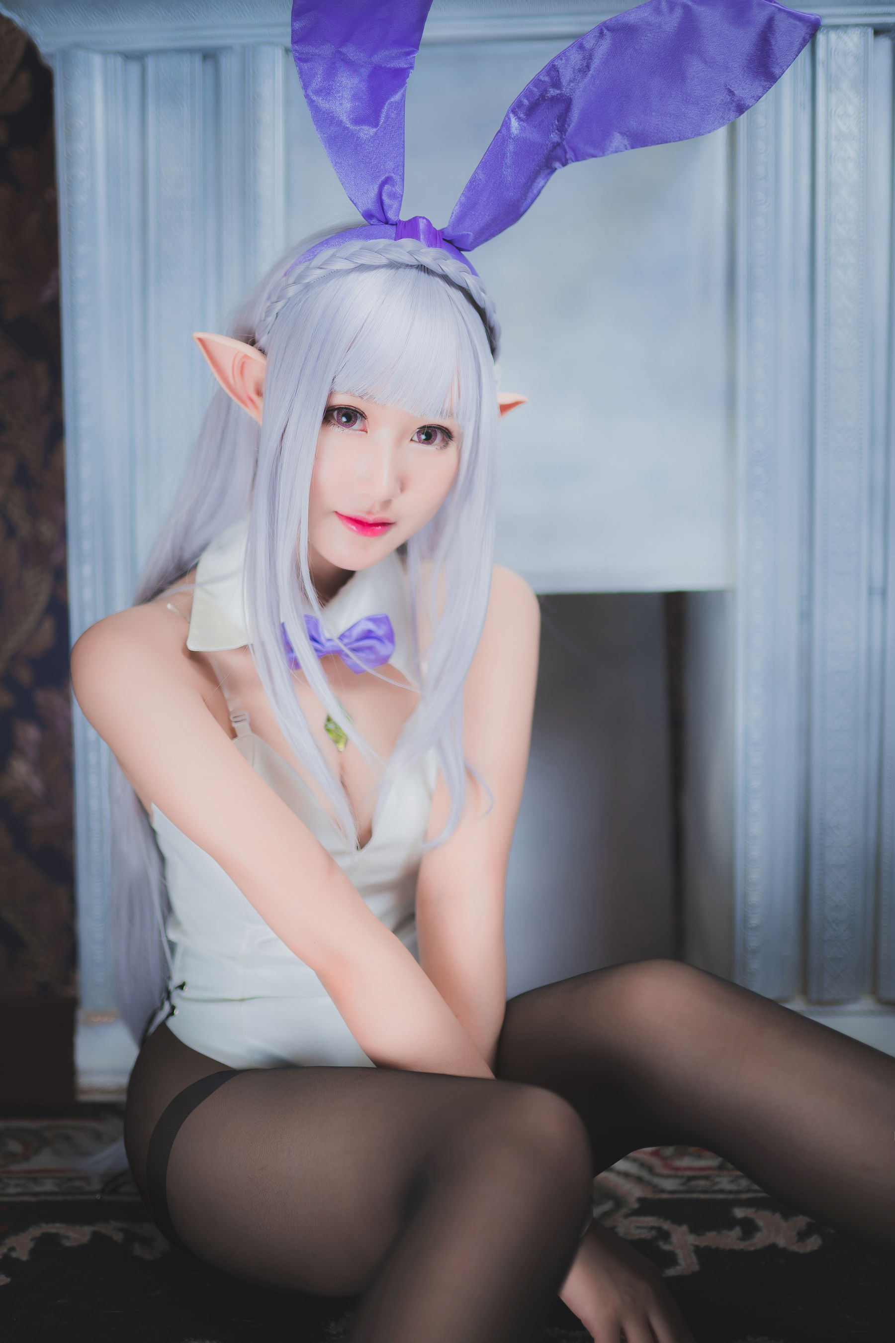 Cosplay沫小舞 – 艾米莉亚兔女郎