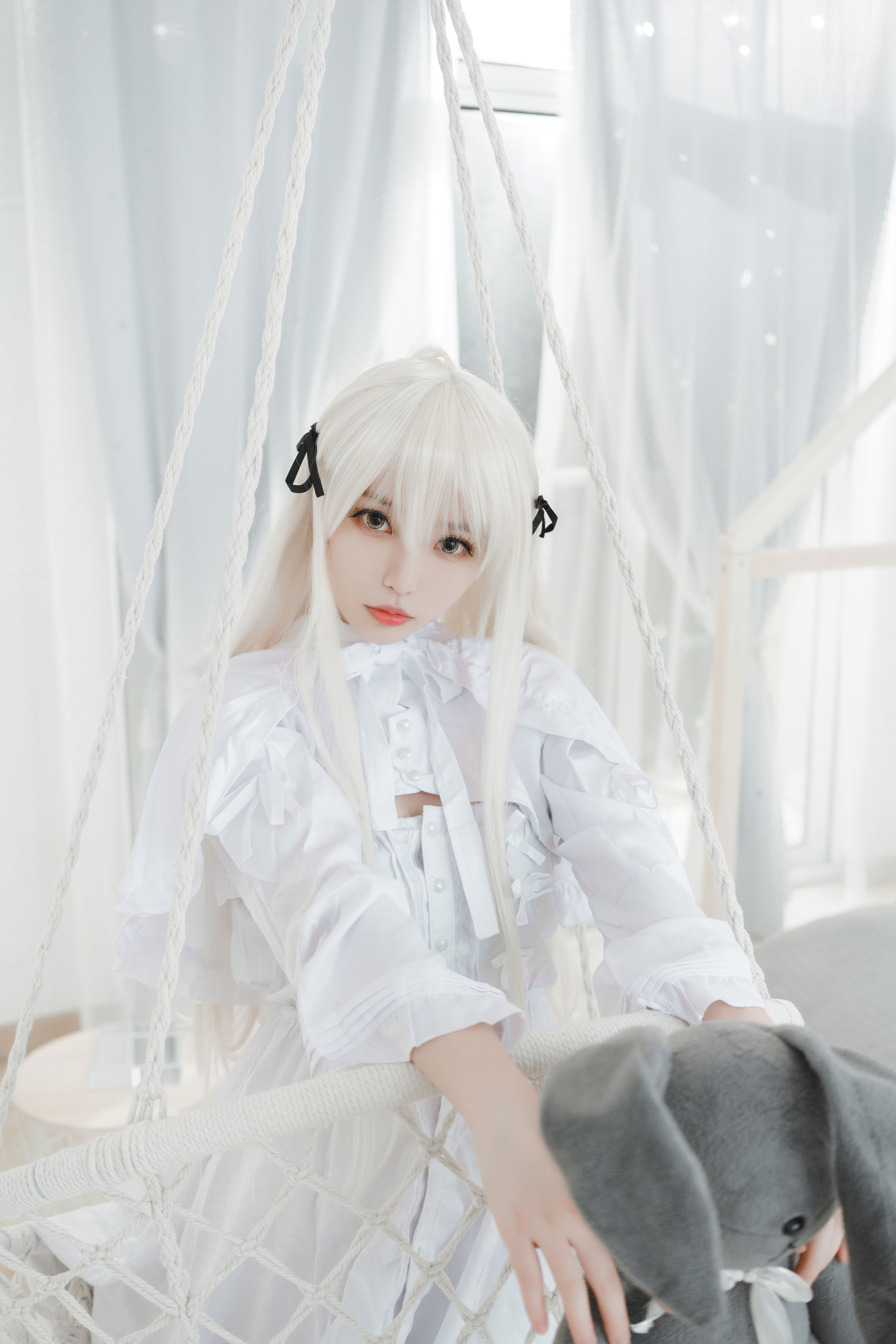 萌妹白易子教主 白裙