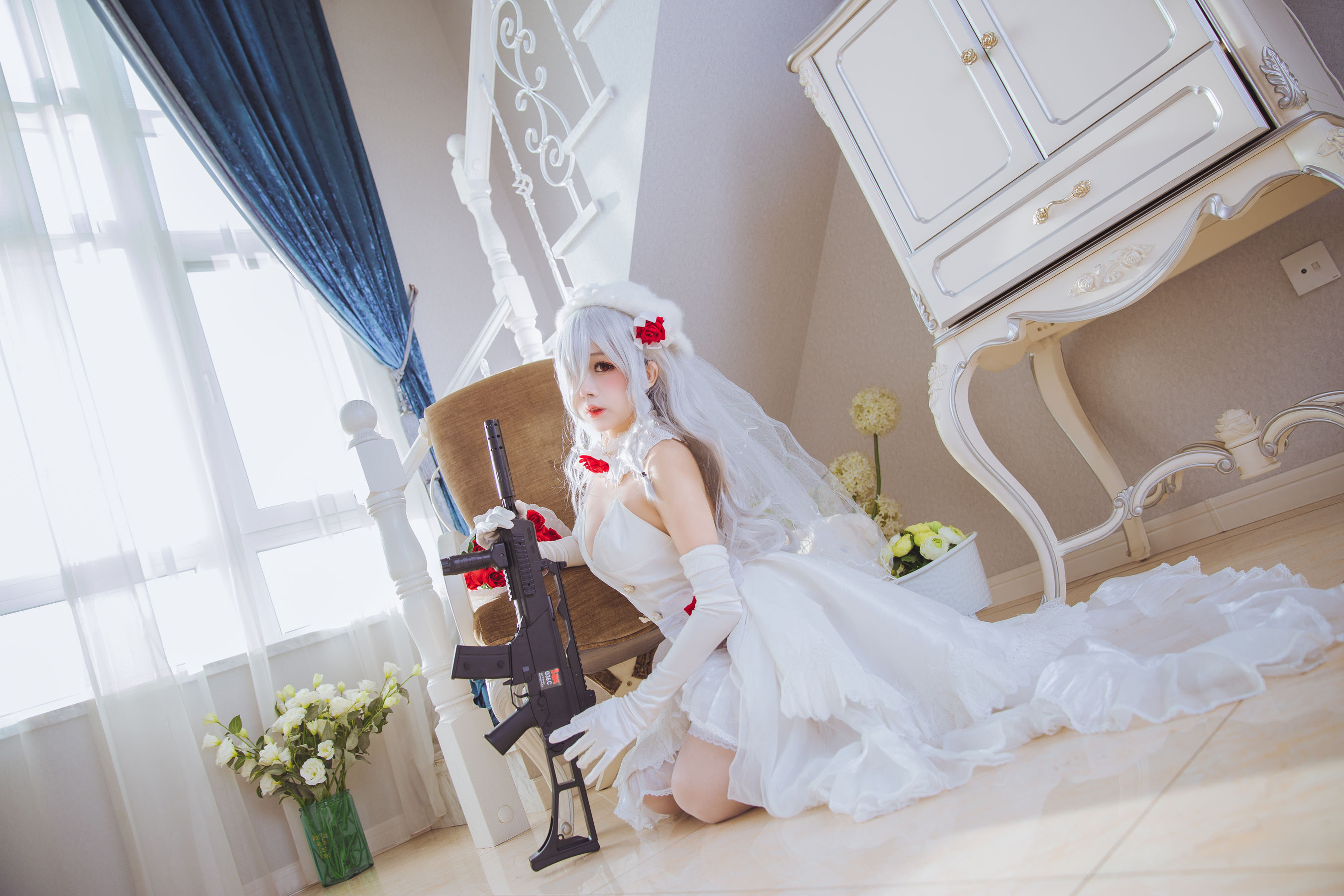 Cosplay日奈娇 g36c 礼服