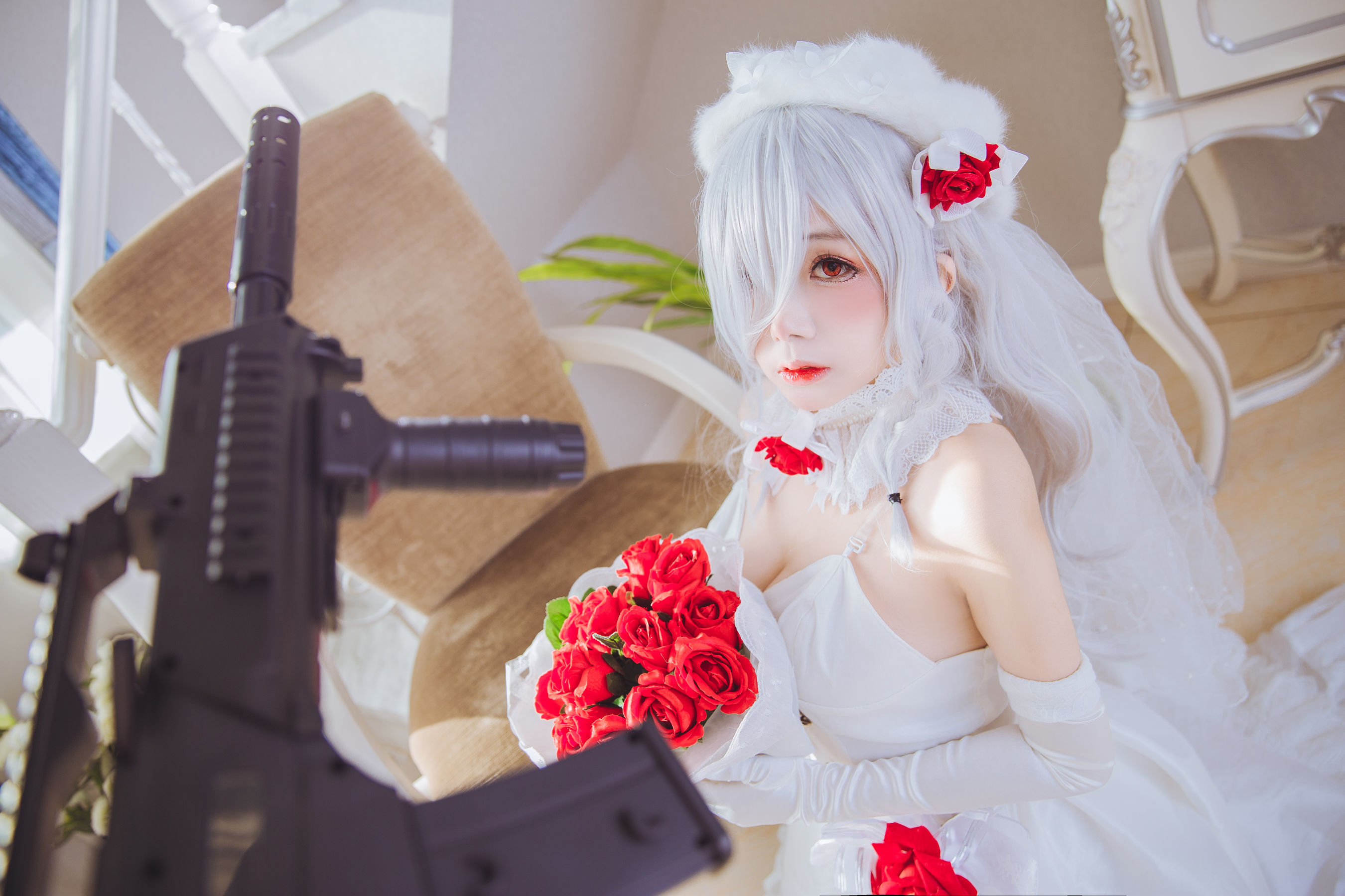 Cosplay日奈娇 g36c 礼服