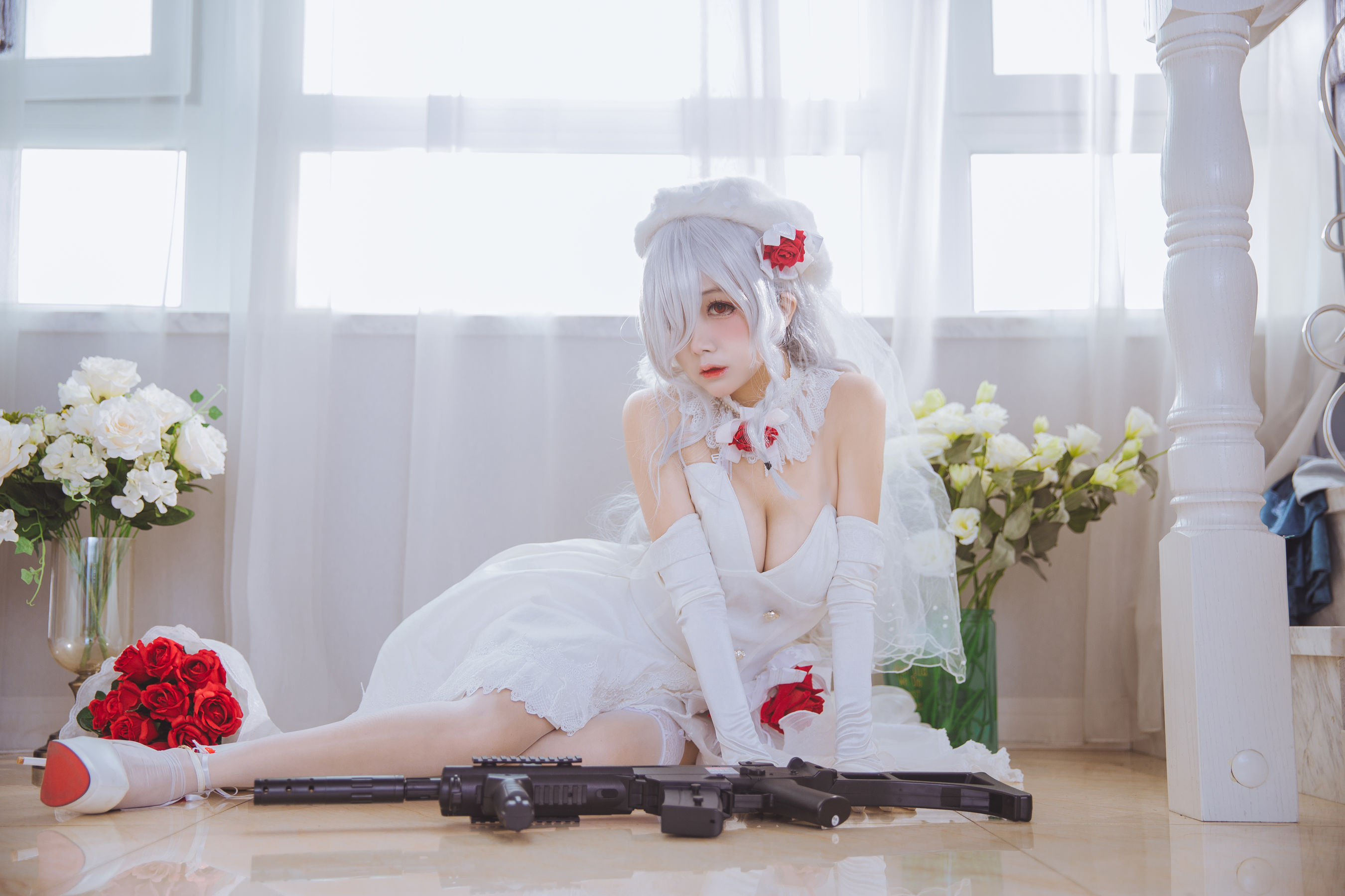 Cosplay日奈娇 g36c 礼服