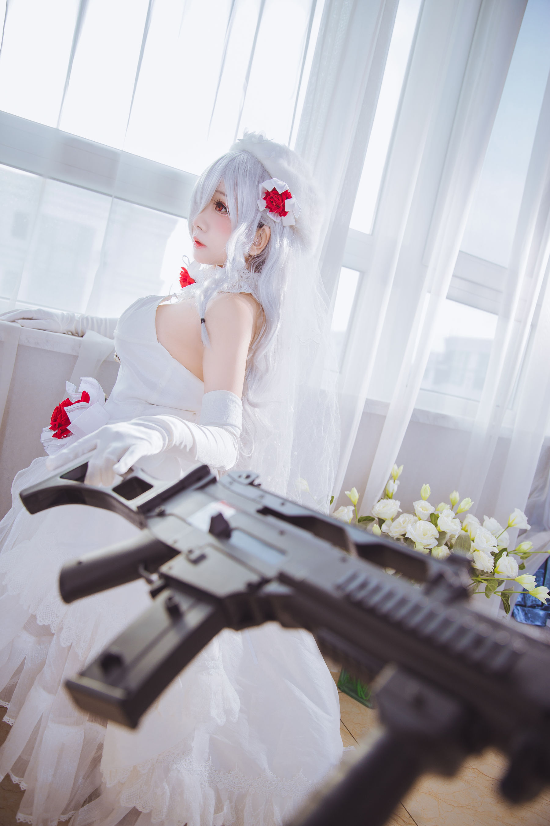 Cosplay日奈娇 g36c 礼服