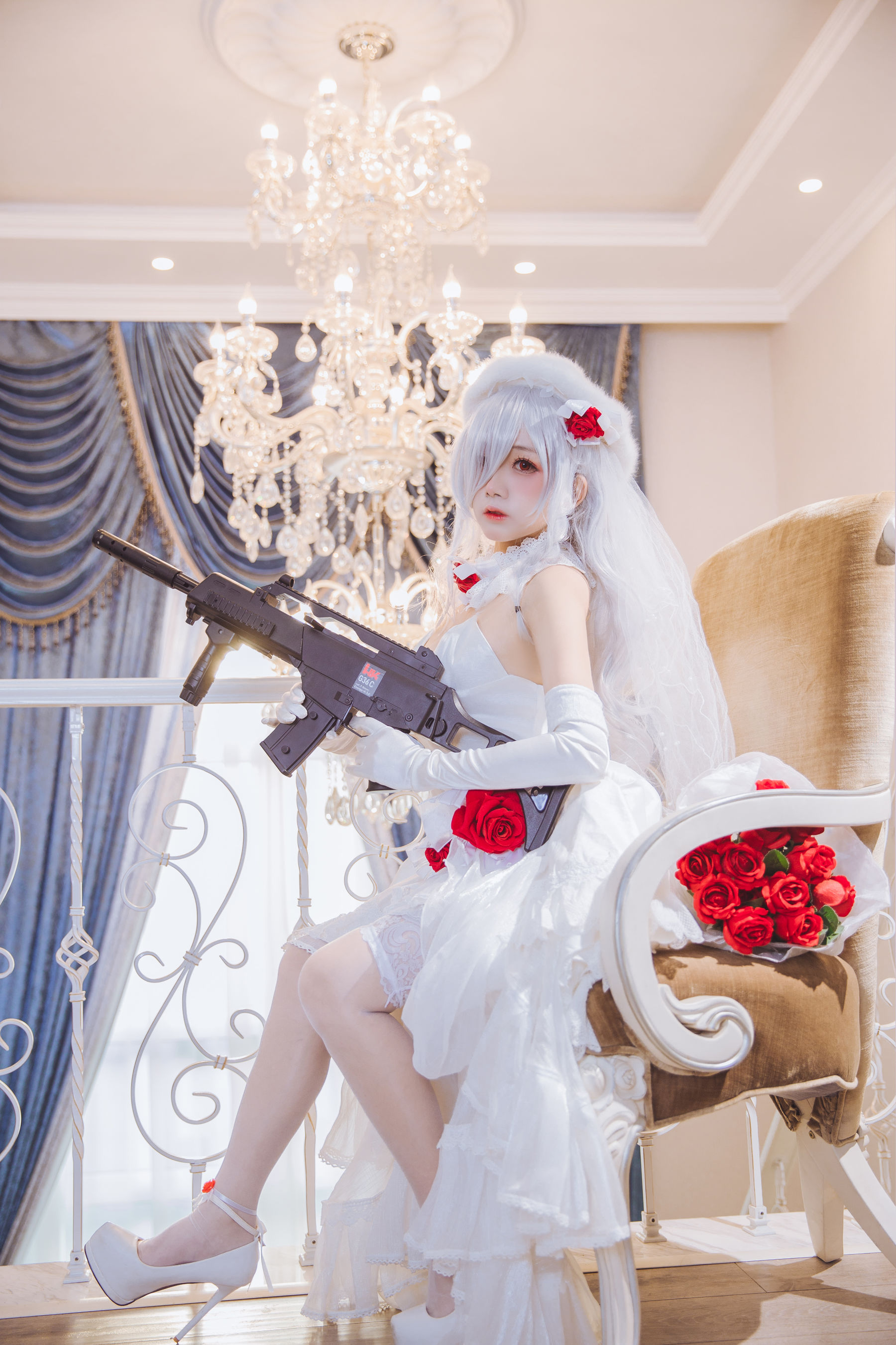 Cosplay日奈娇 g36c 礼服
