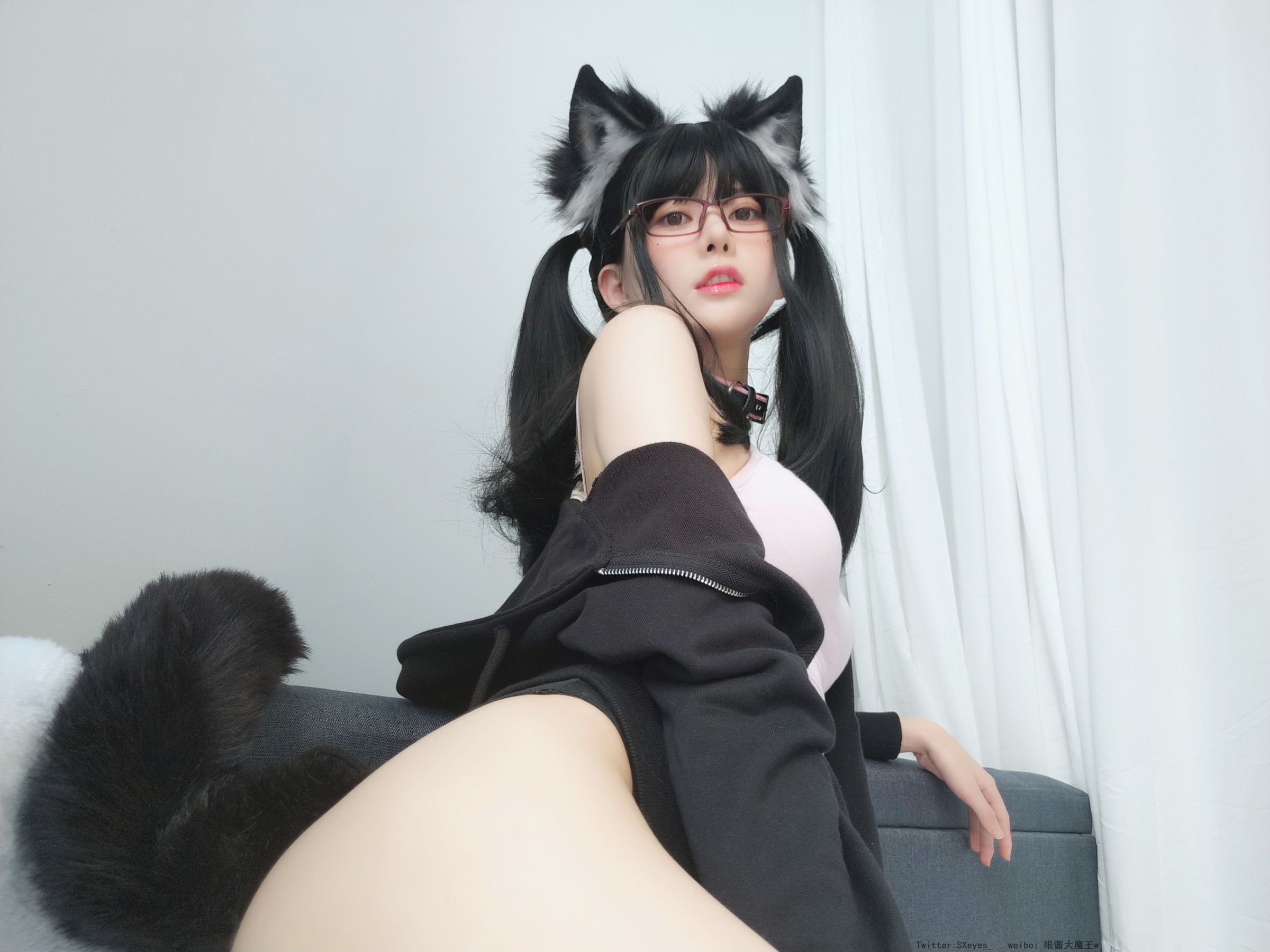 萌妹子眼酱大魔王w 黑狐