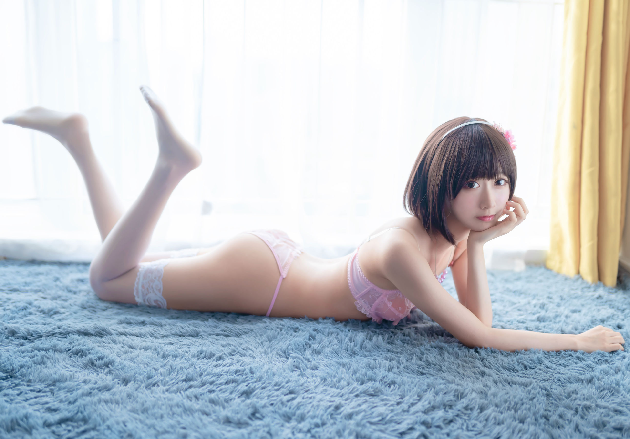 萌系小姐姐木绵绵OwO 加藤惠 内衣