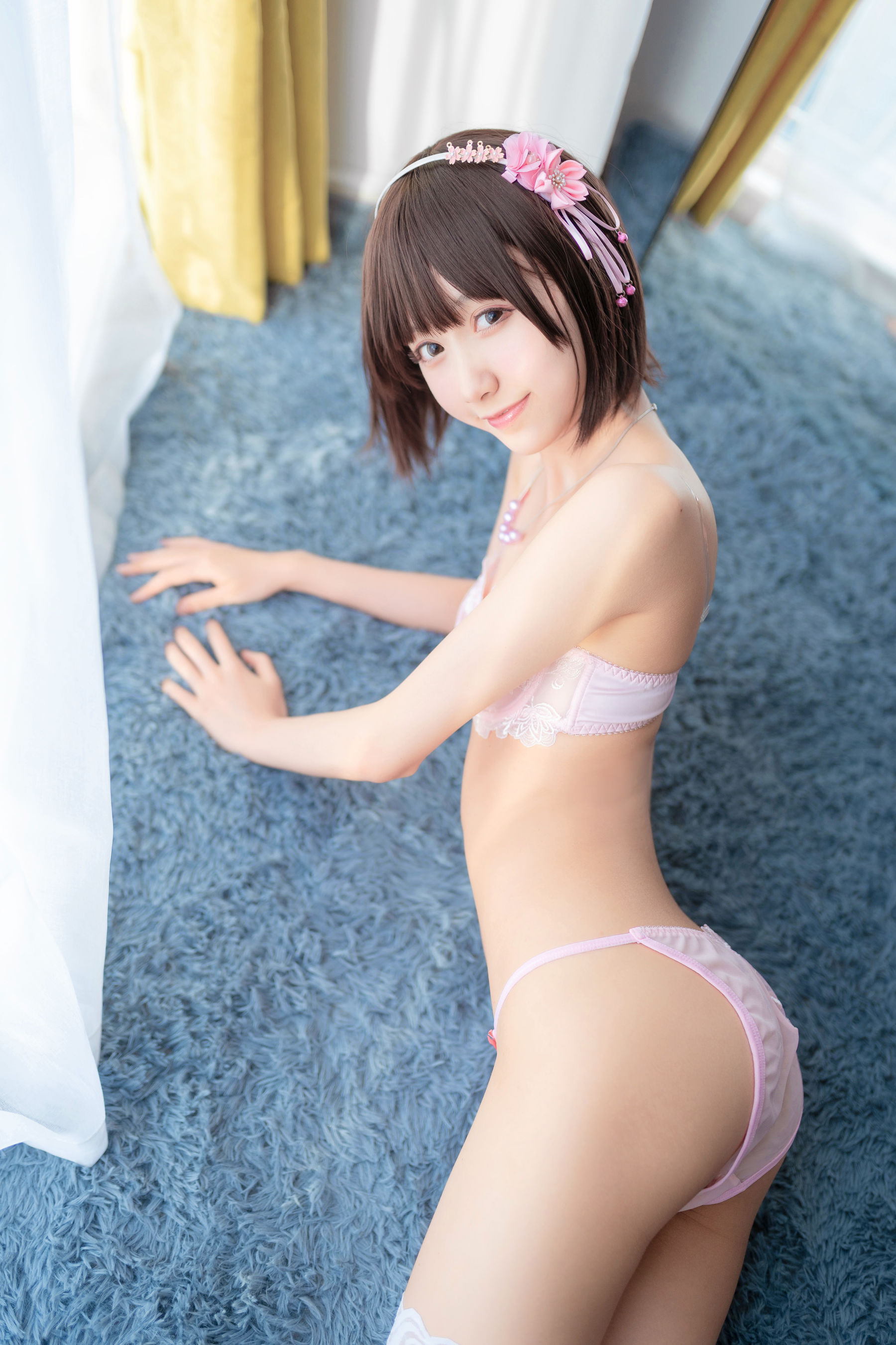 萌系小姐姐木绵绵OwO 加藤惠 内衣
