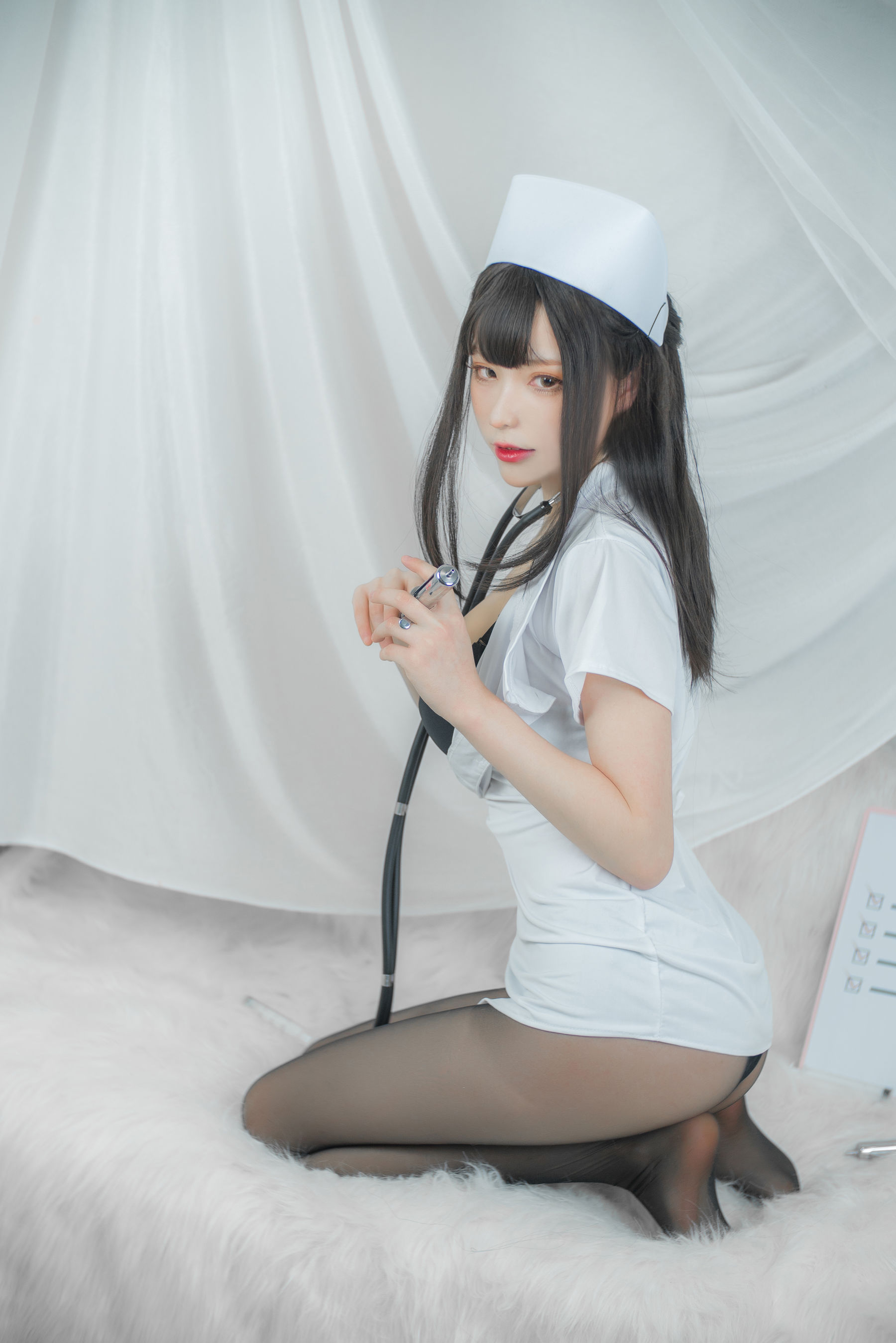 起司块wii写真 白色护士