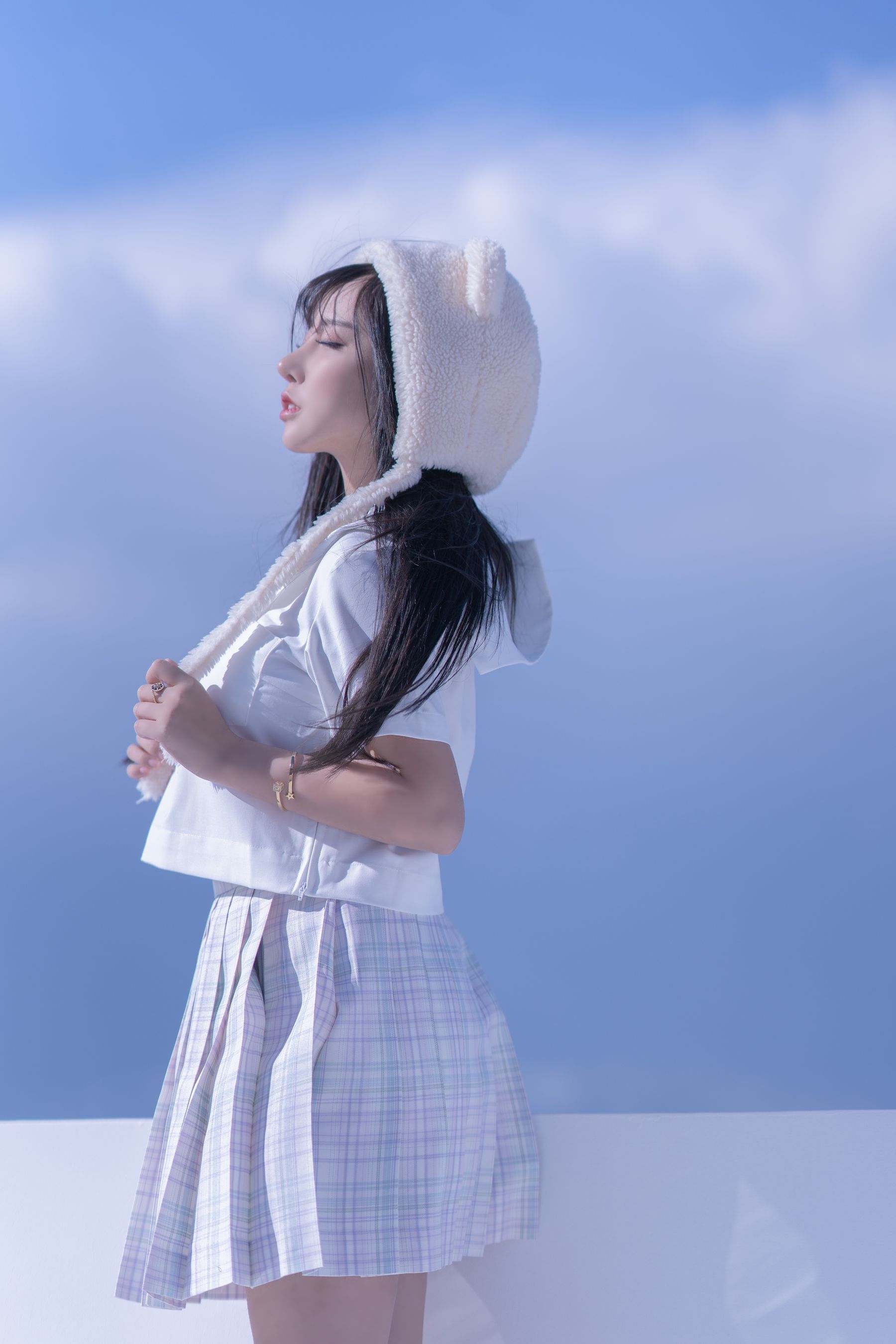 斗鱼米线线sama写真 JK萌妹