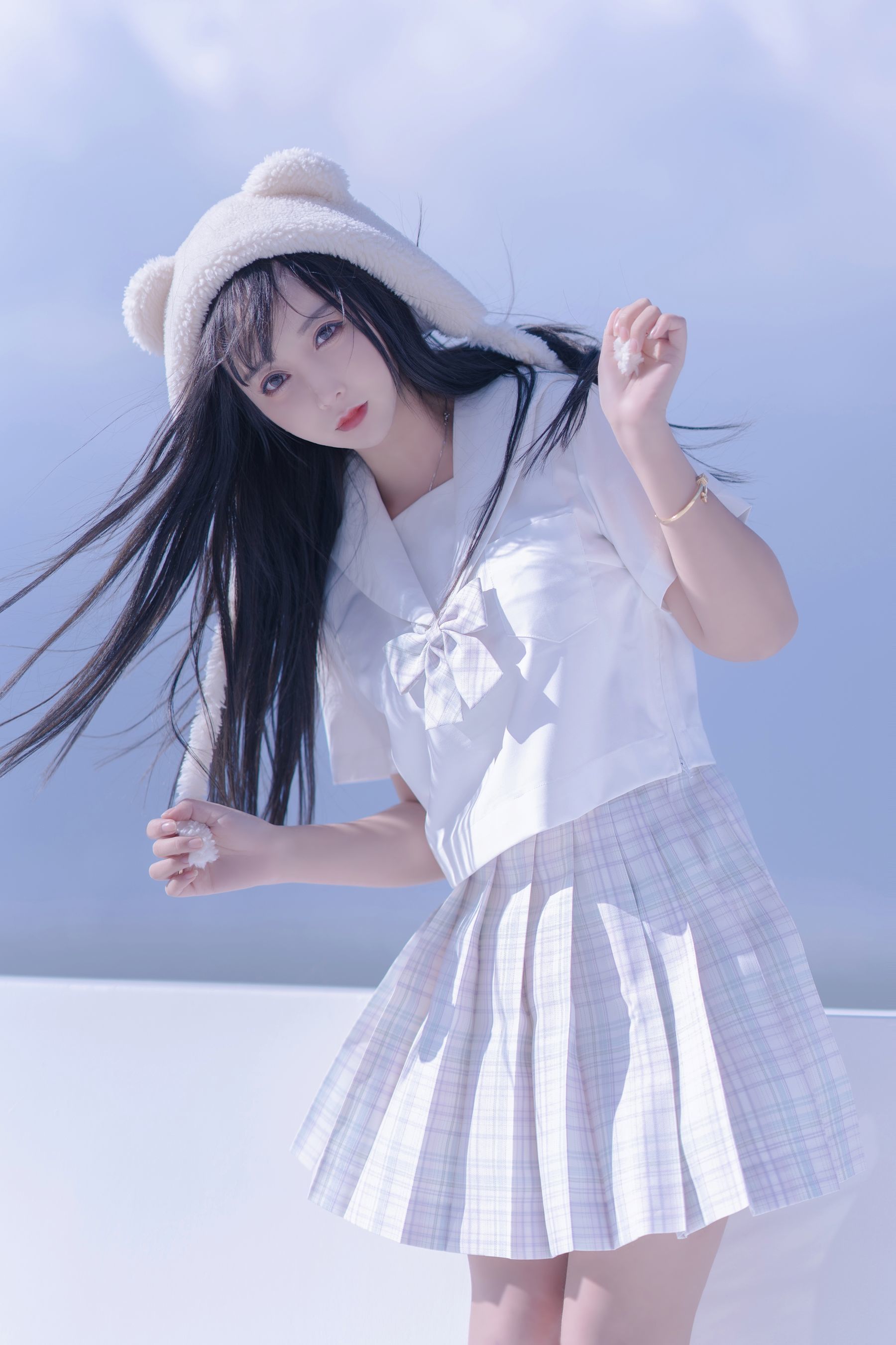 斗鱼米线线sama写真 JK萌妹