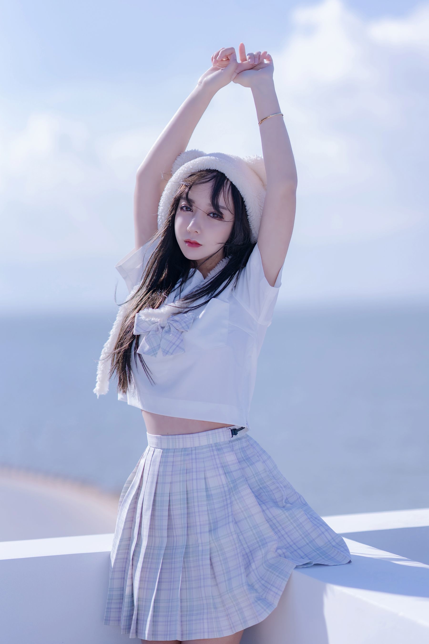 斗鱼米线线sama写真 JK萌妹