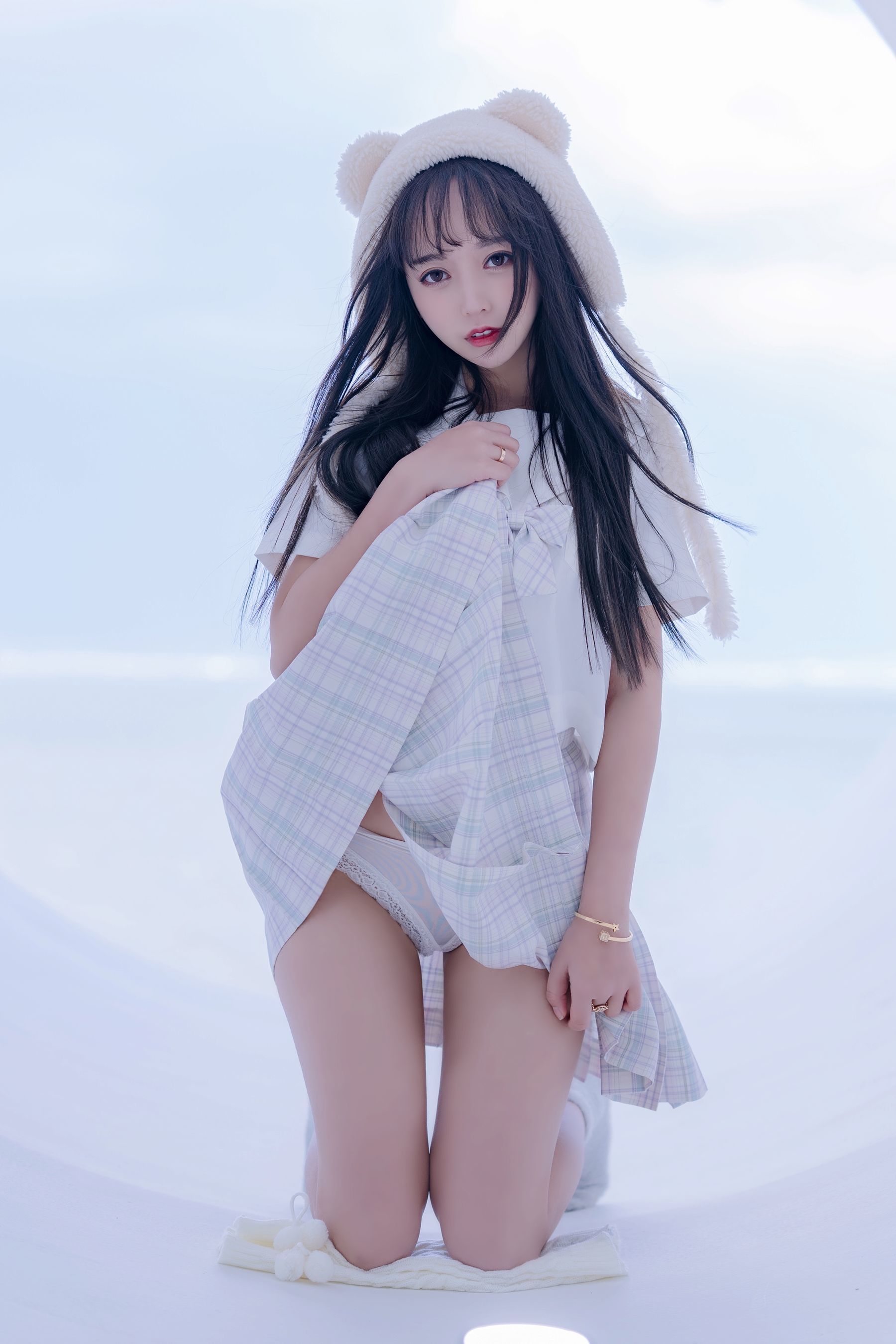 斗鱼米线线sama写真 JK萌妹