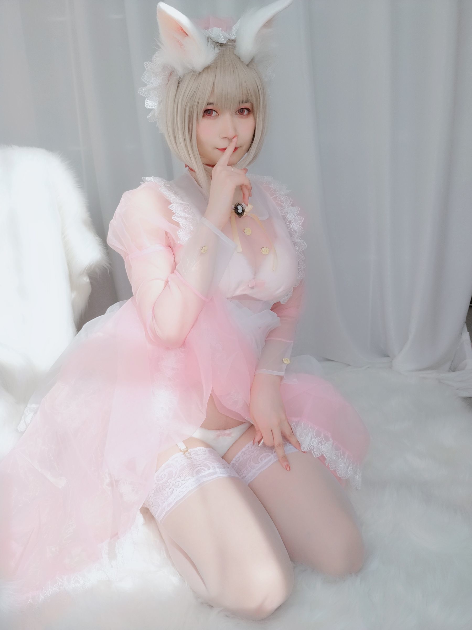 Coser小姐姐白银 女仆小兔子