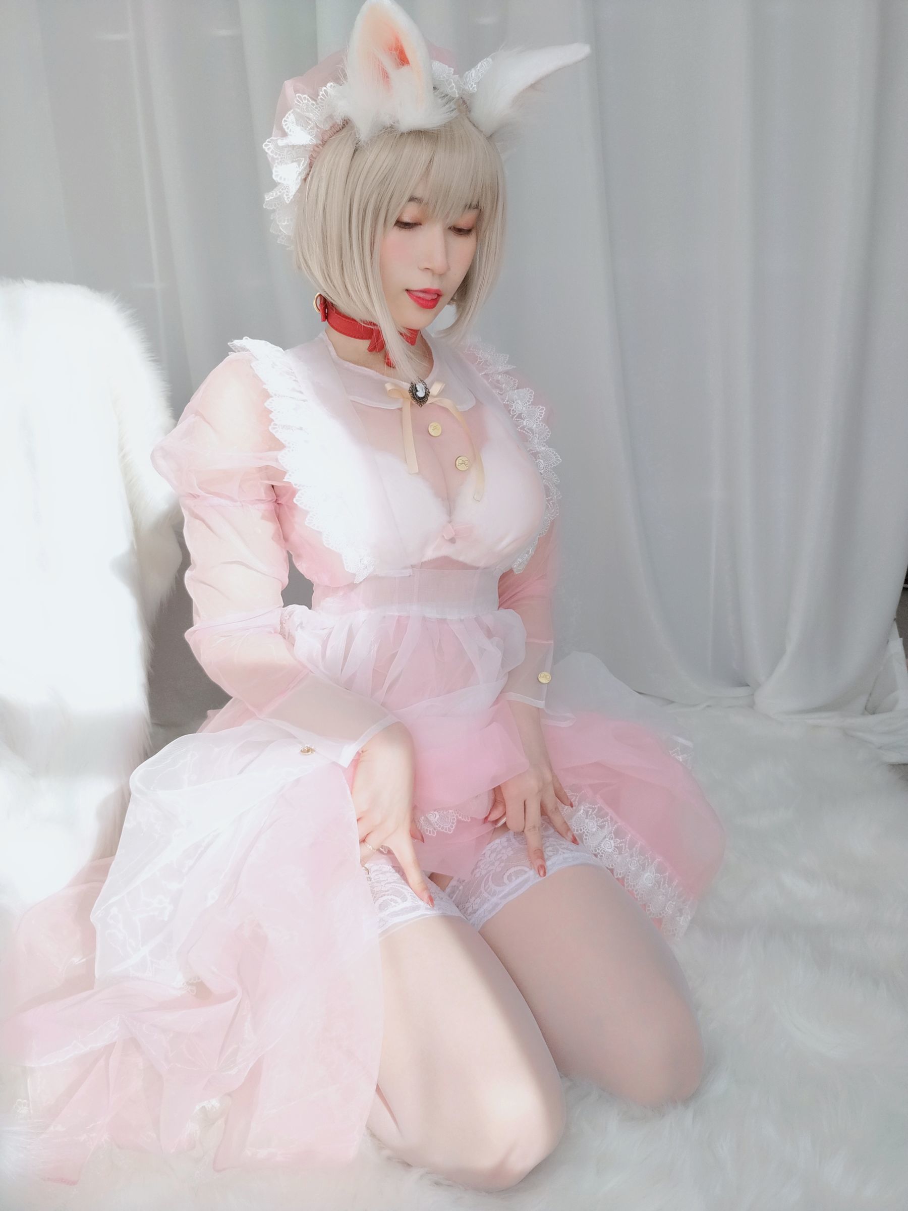 Coser小姐姐白银 女仆小兔子