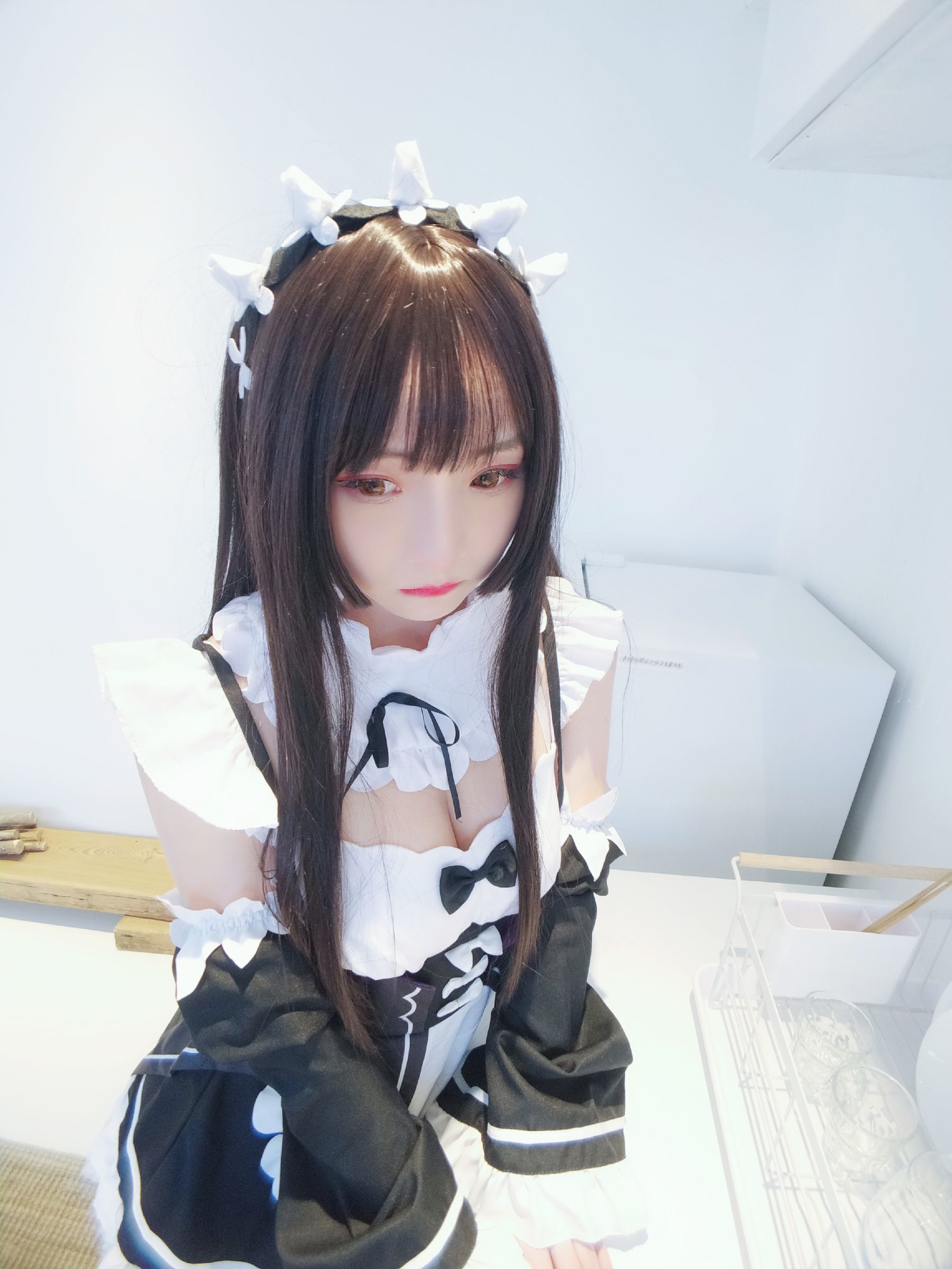 二次元美女古川kagura 黑白女仆