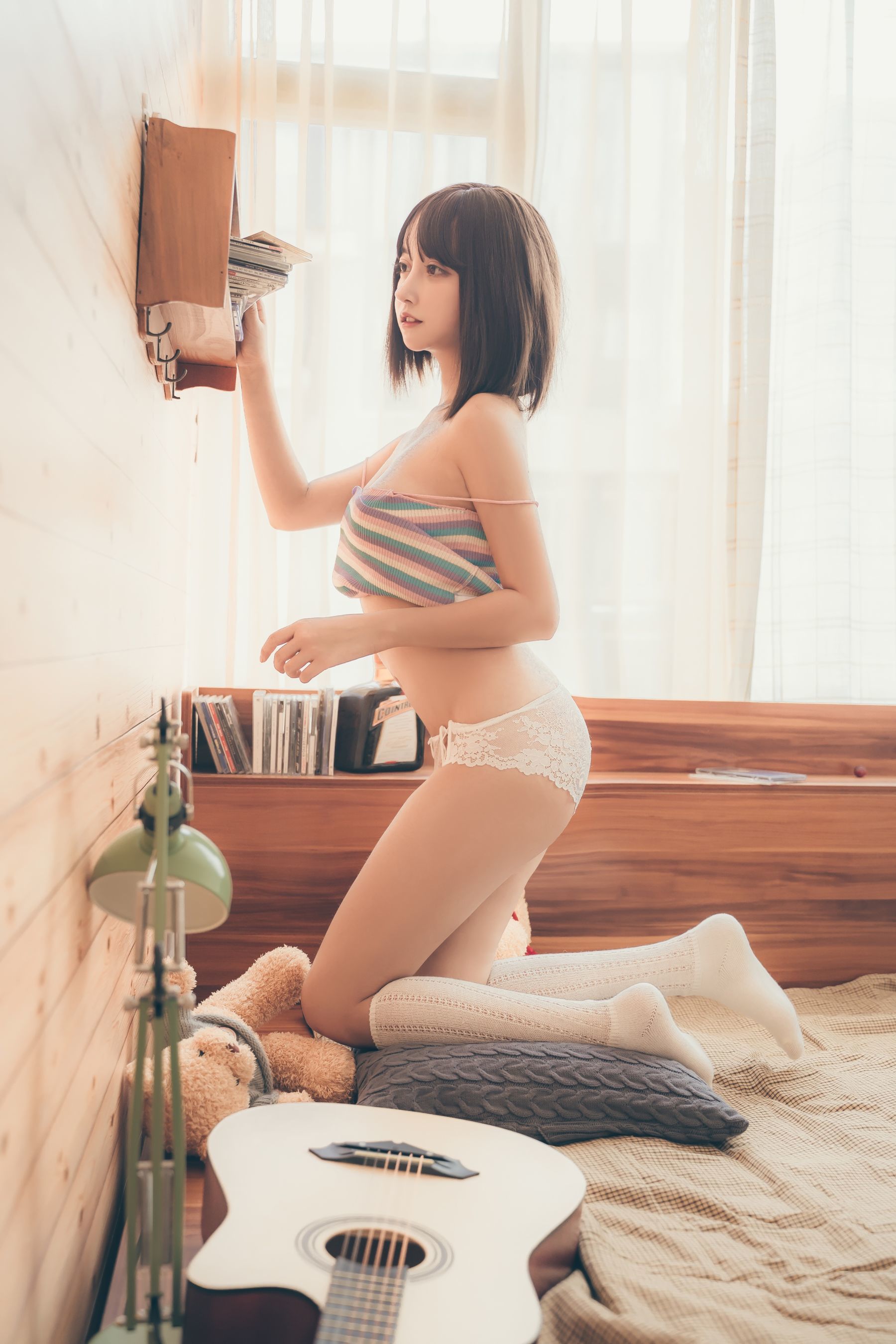 斗鱼米线线sama写真 复古性感