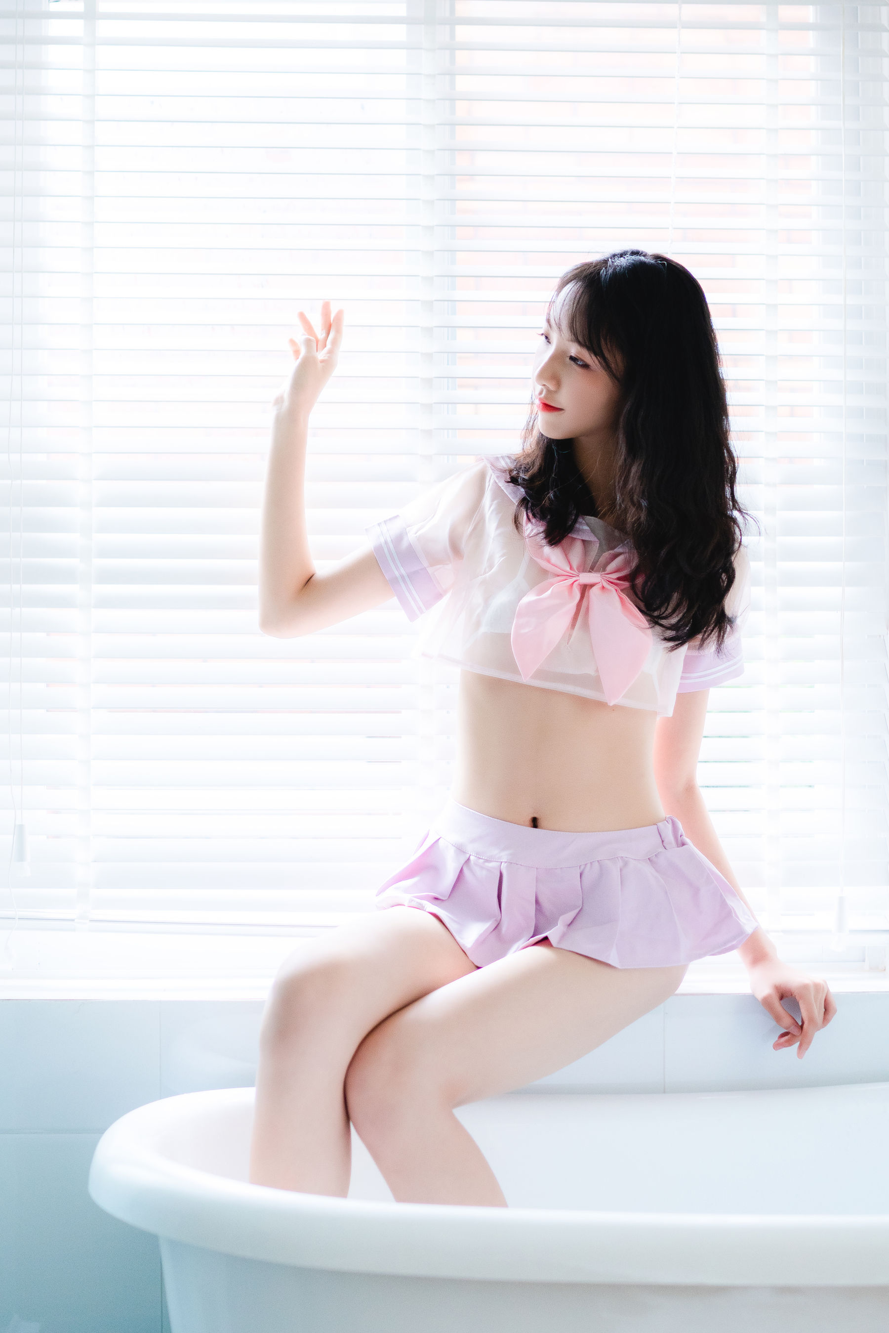 清纯妹子西瓜 私房浴缸