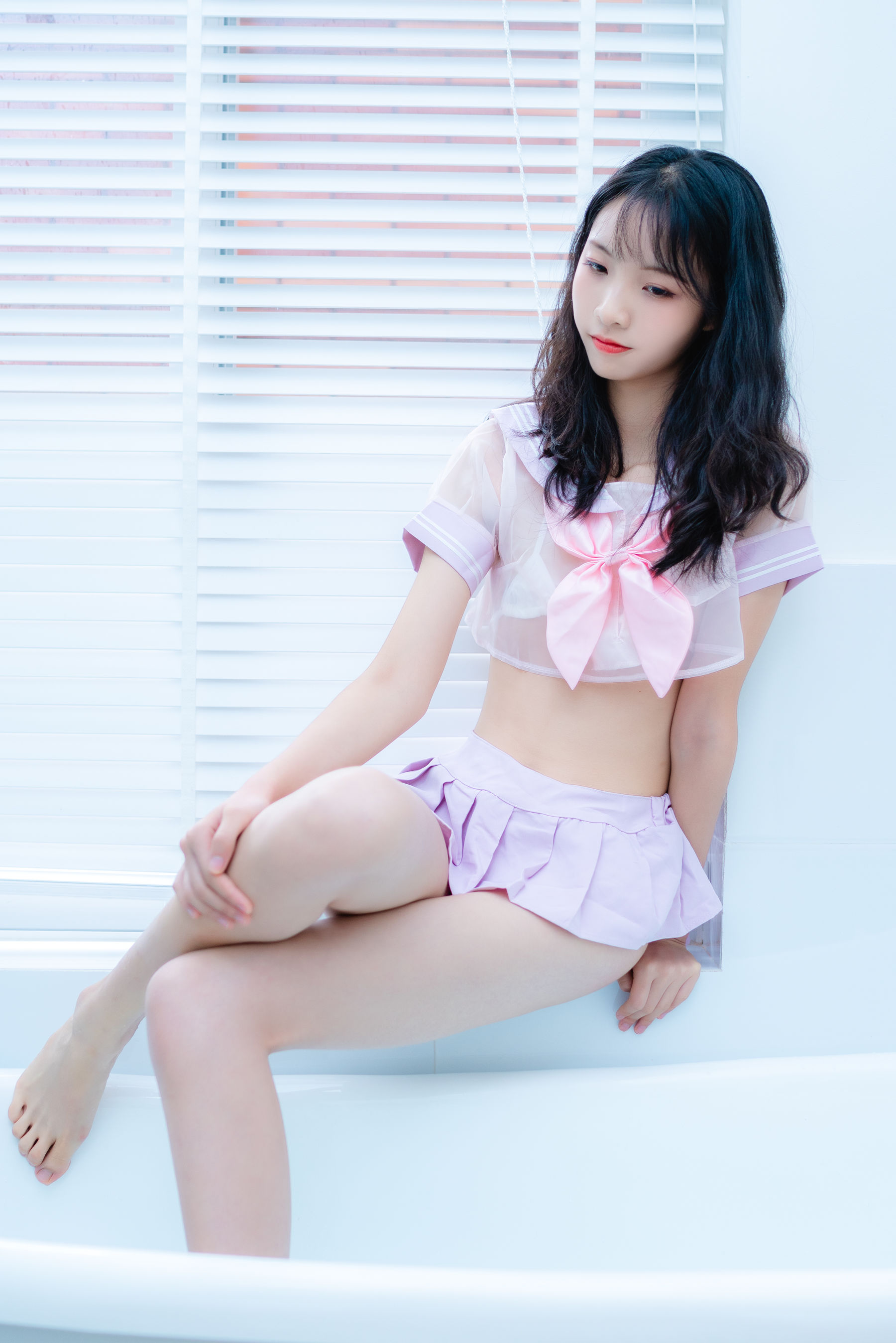 清纯妹子西瓜 私房浴缸