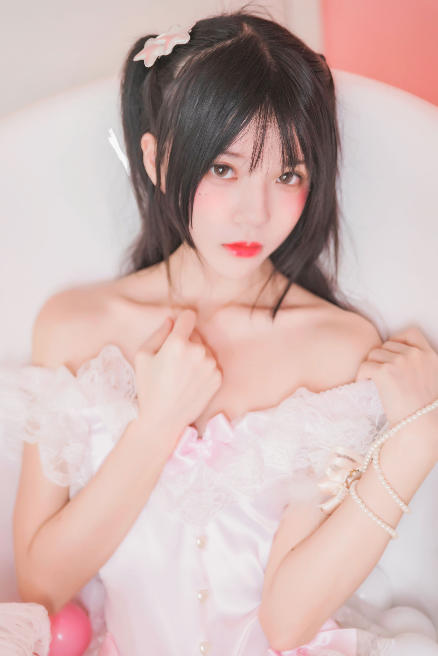 桜桃喵 冬眠系列 粉色浴缸